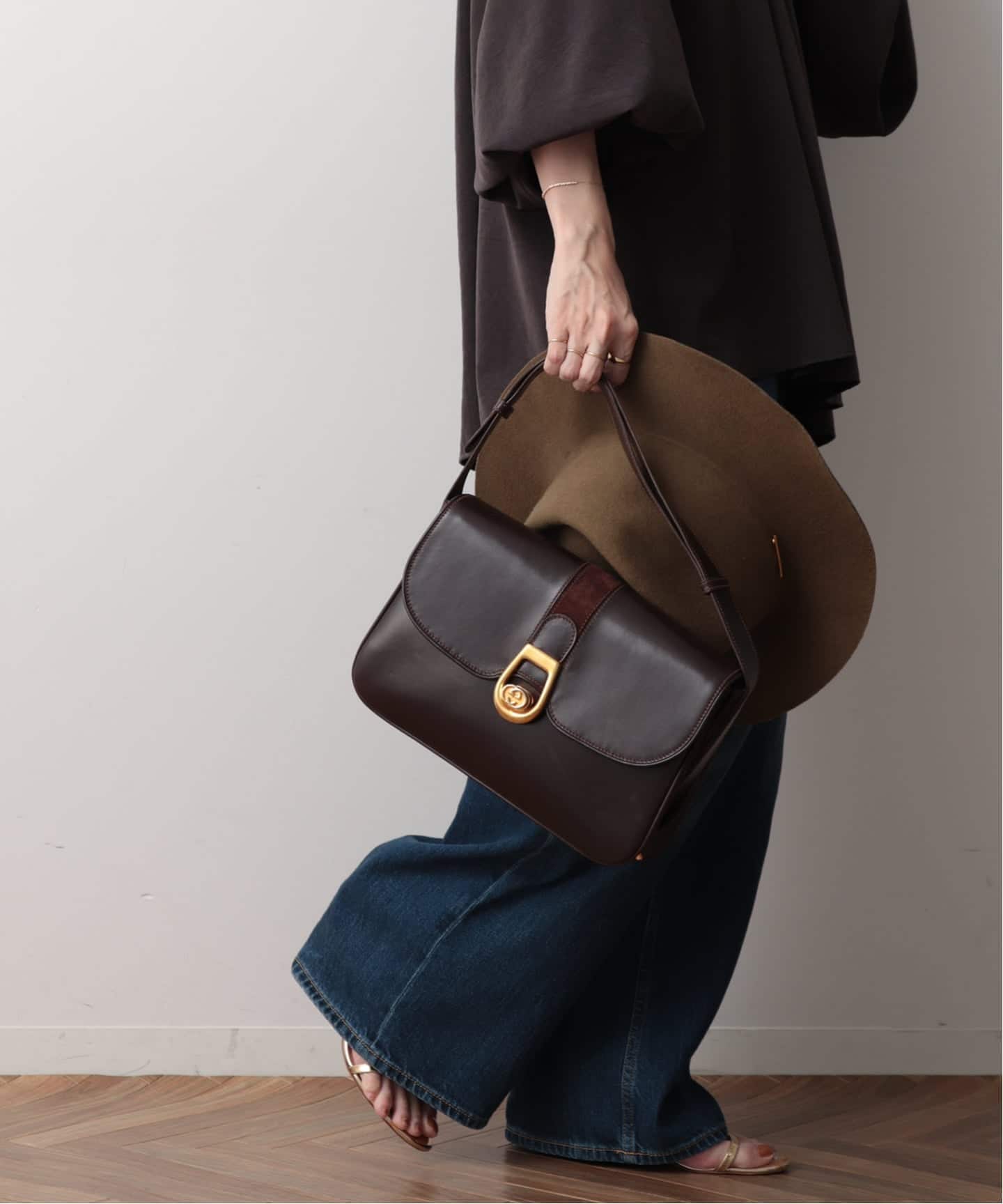 GUCCI ビンテージ ショルダーバッグ VINTAGE GUCCI/グッチ】ショルダーバッグ（ショルダーバッグ