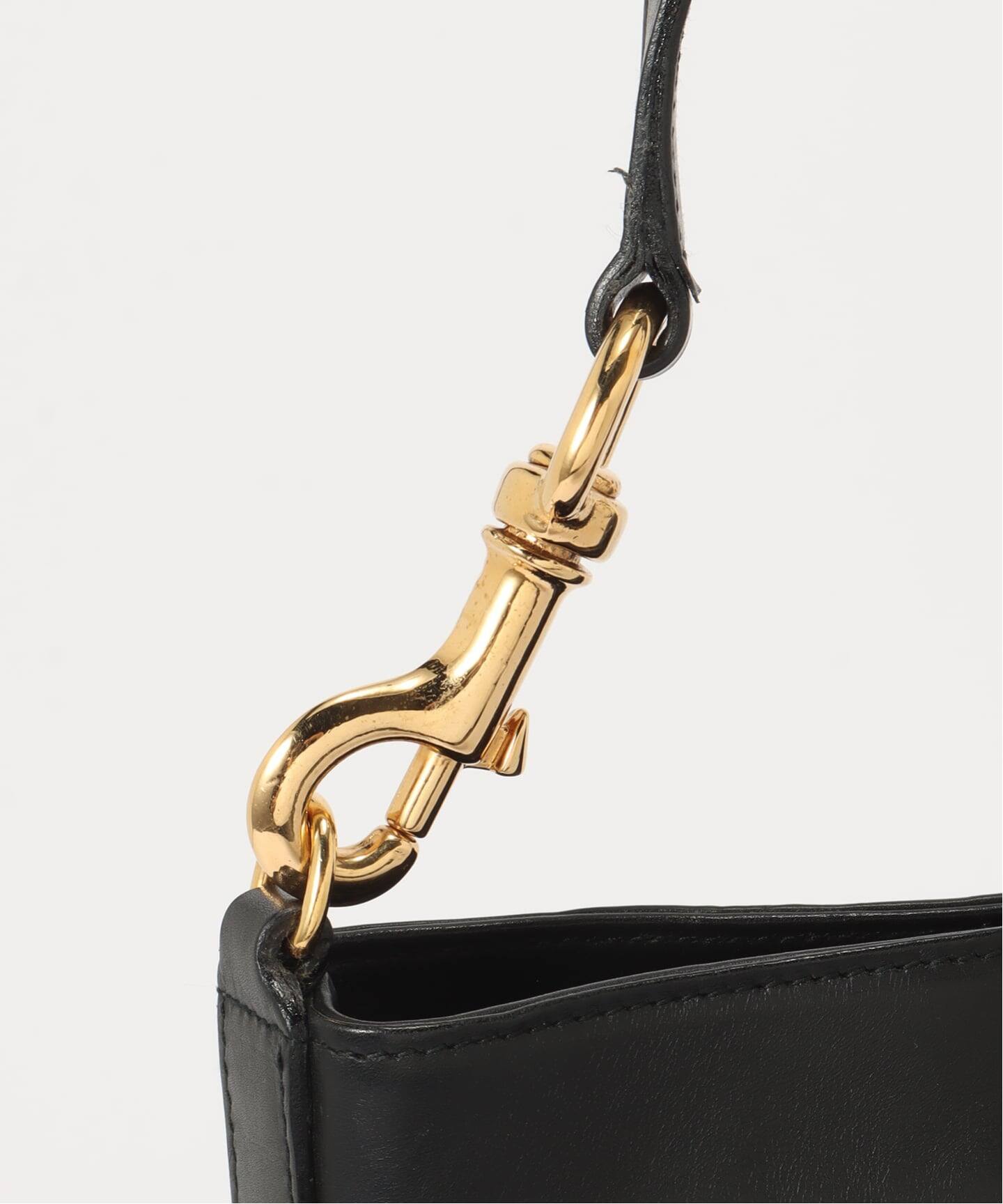 Gucci ビンテージゴールドチェーン ショルダーバッグ ブラック VINTAGE GUCCI/グッチ】ショルダーバッグ（ショルダーバッグ
