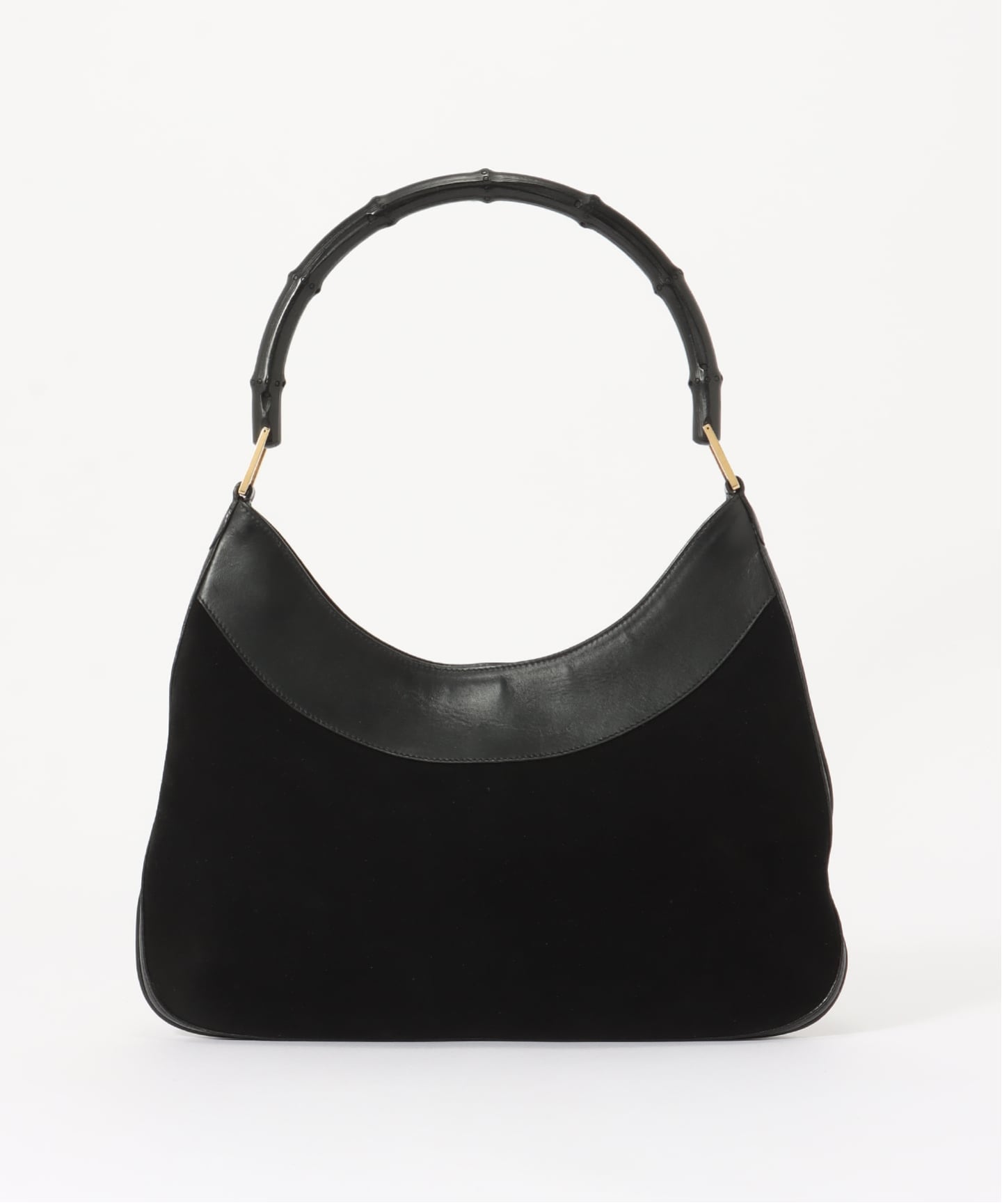 VINTAGE GUCCI/グッチ】Bamboo ショルダーバッグ suede（ショルダー
