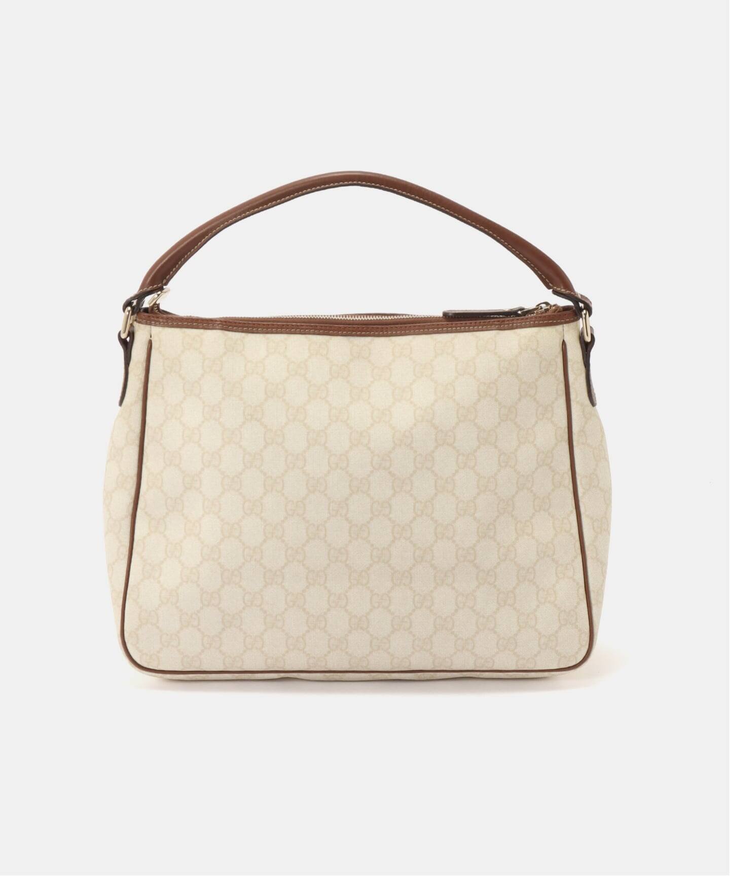 ゆ*可様 Gucci GGパターン ショルダーバッグ ベージュ/ホワイト GUCCI/グッチ】ショルダーバッグ gg（ショルダーバッグ）｜DECOUVERTE