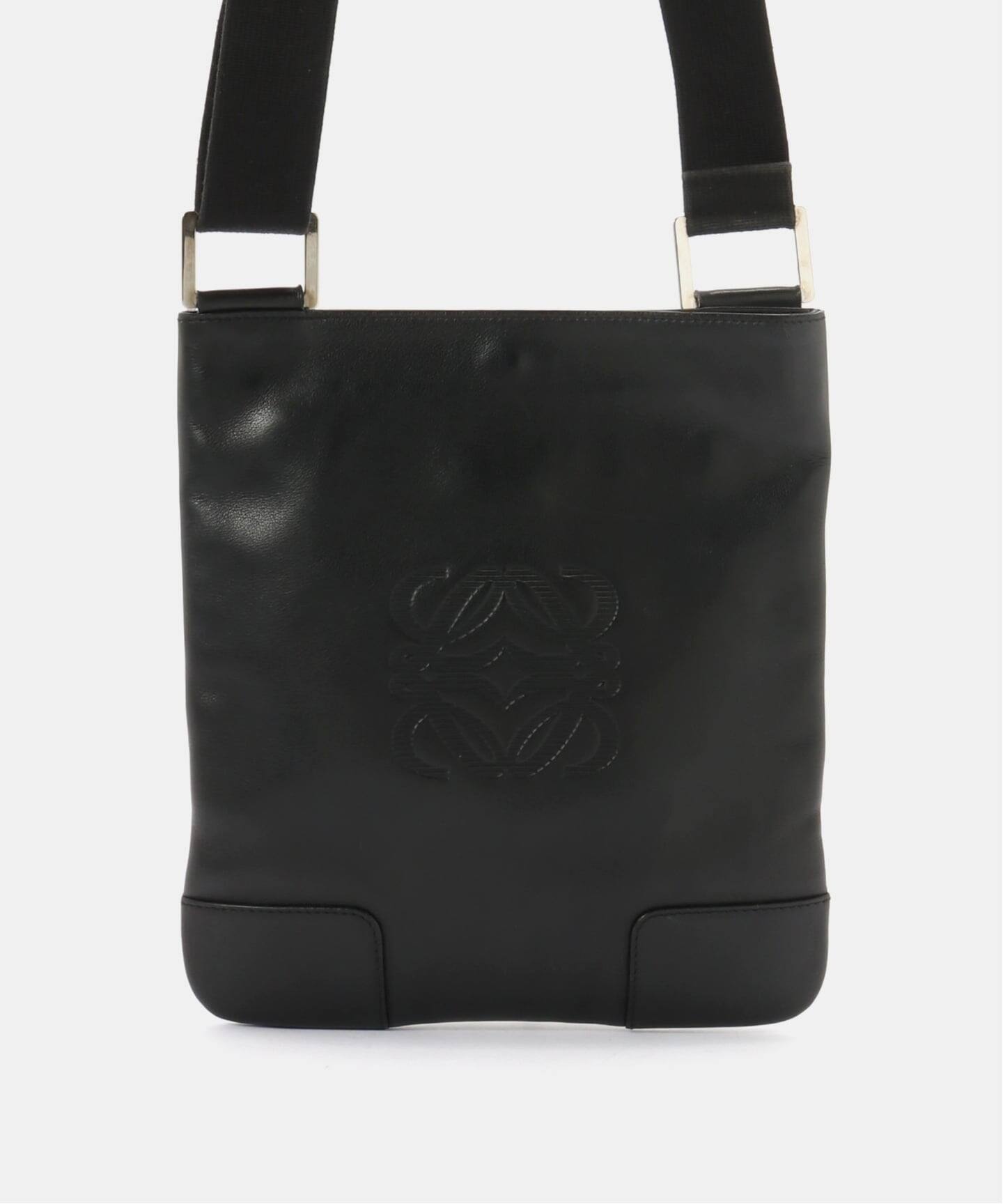 LOEWE アナグラム ショルダーバッグ 黒 ビンテージ VINTAGE LOEWE/ロエベ】ショルダーバッグ anagram（ショルダーバッグ