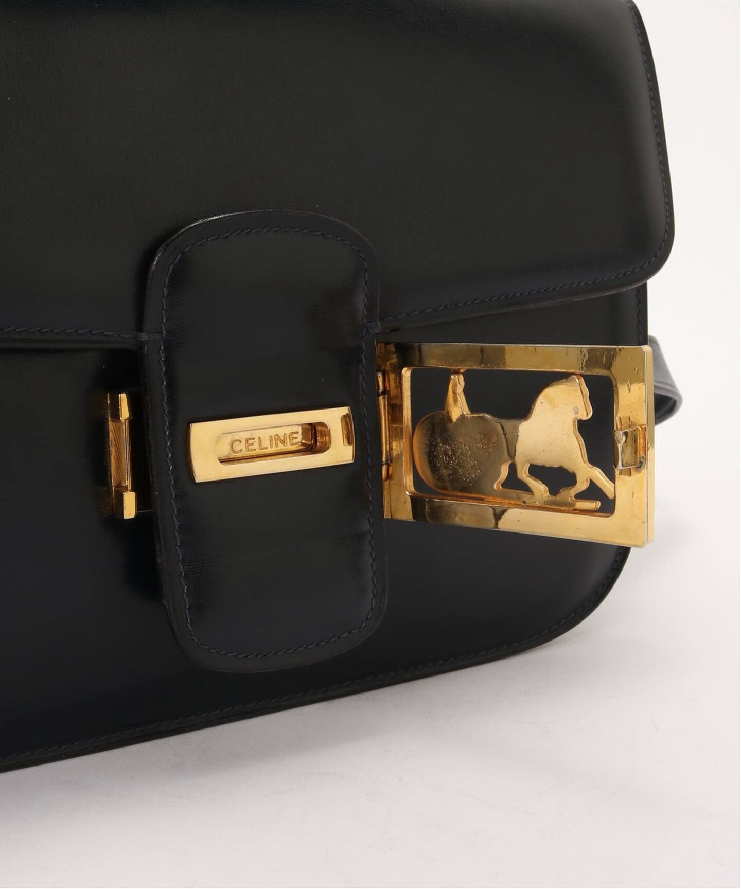 VINTAGE CELINE/セリーヌ】ショルダーバッグ horse carriage