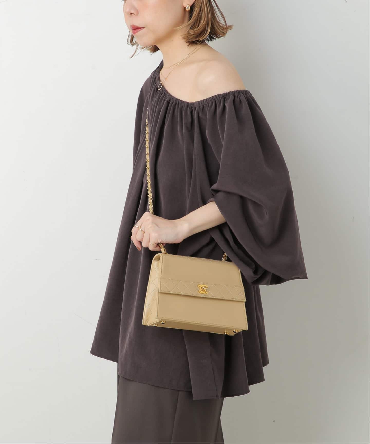 VINTAGE CHANEL/シャネル】Matelasse チェーンショルダーバッグ