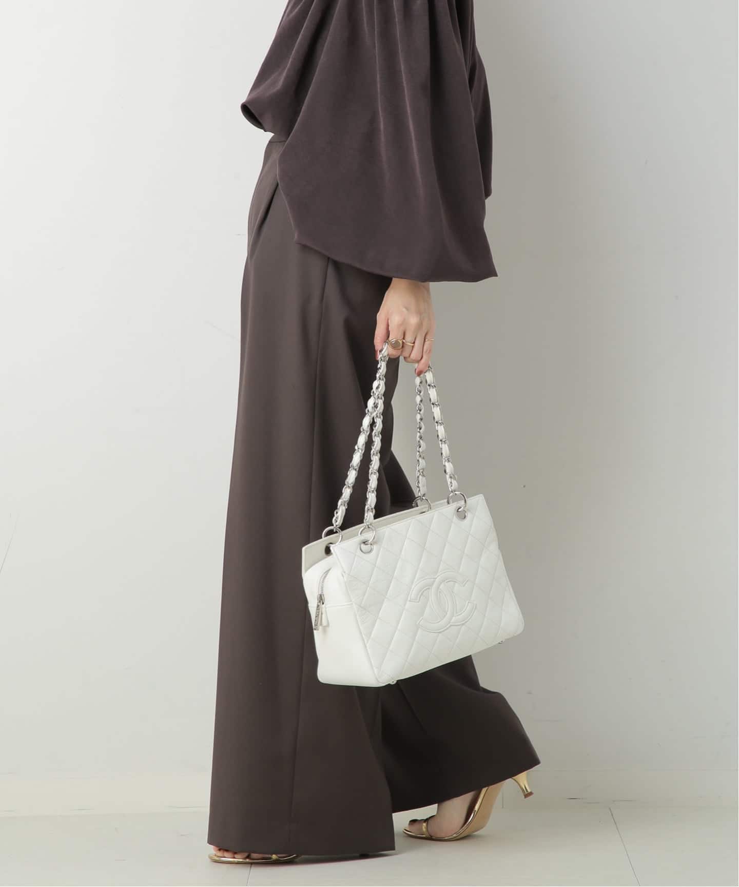 VINTAGE CHANEL/シャネル】PTT トートバッグ（ショルダーバッグ