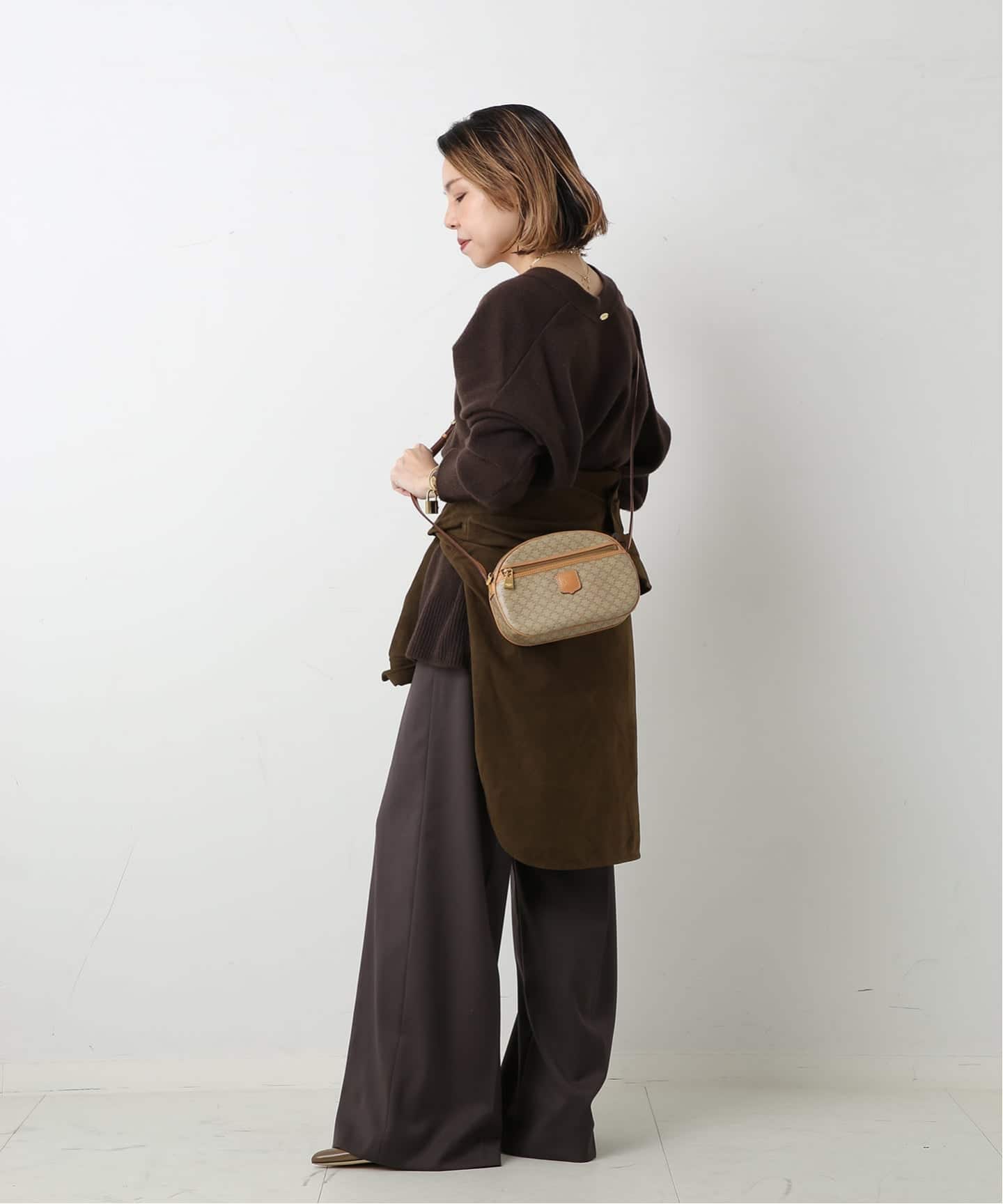 VINTAGE CELINE/セリーヌ】ショルダーバッグ macadam（ショルダー