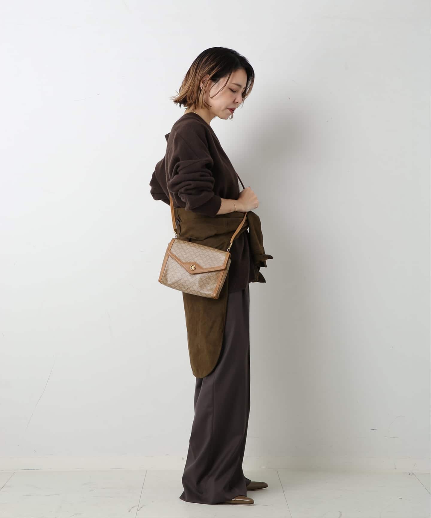 VINTAGE CELINE/セリーヌ】ショルダーバッグ macadam（ショルダー