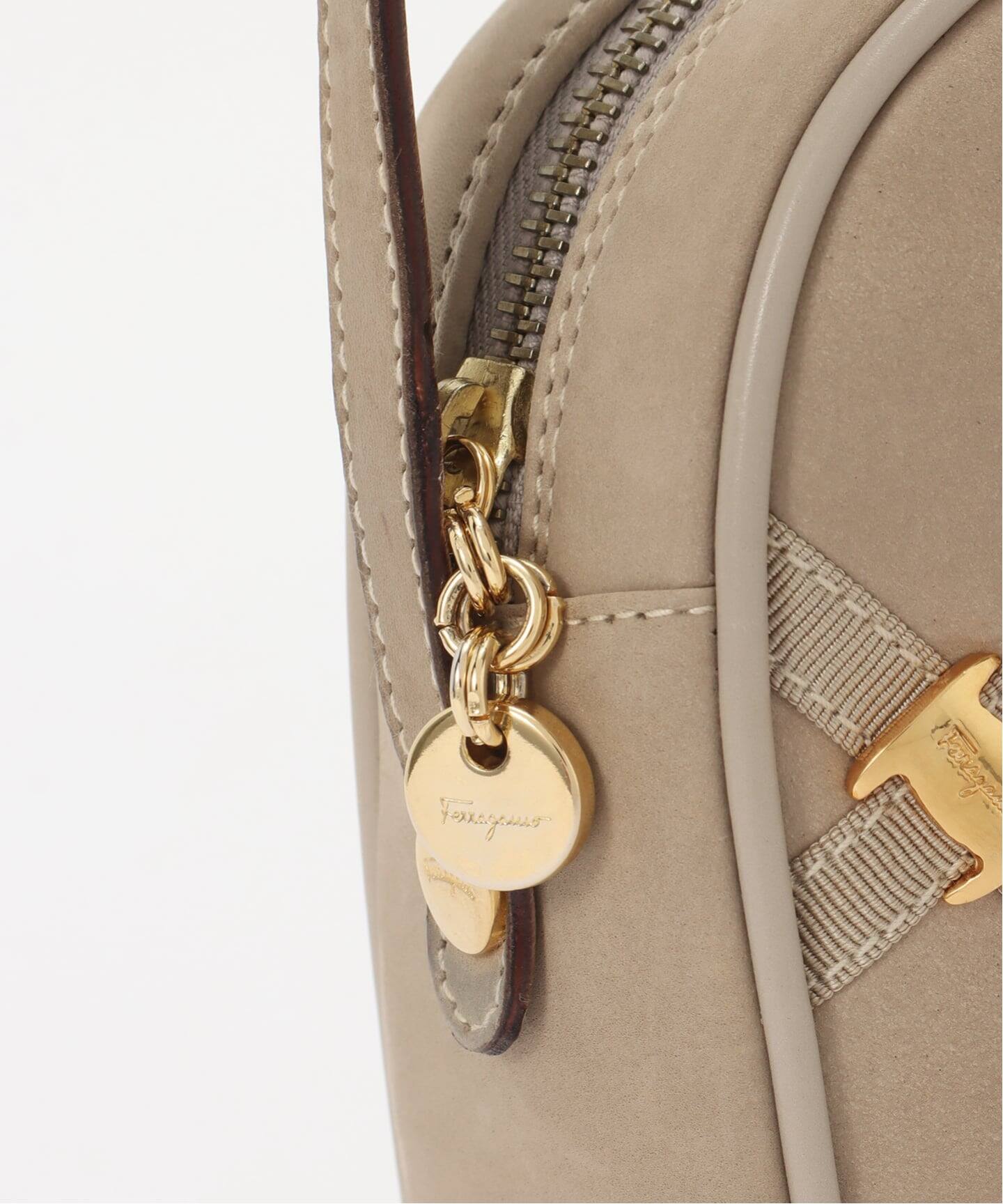 VINTAGE FERRAGAMO/フェラガモ】ショルダーバッグ vara suede 
