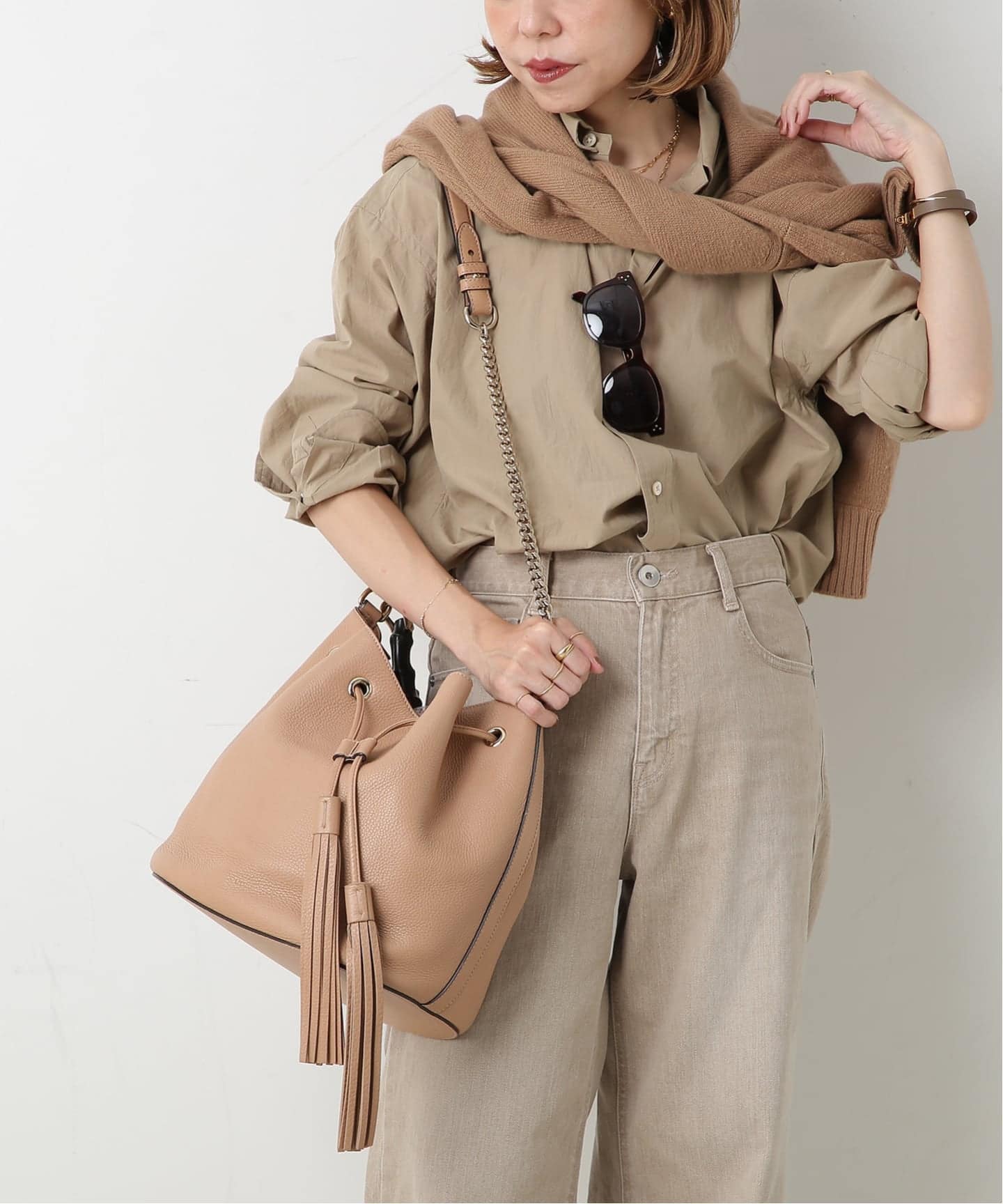 GUCCI/グッチ】Miss Bamboo バケットバッグ 2way（ショルダーバッグ