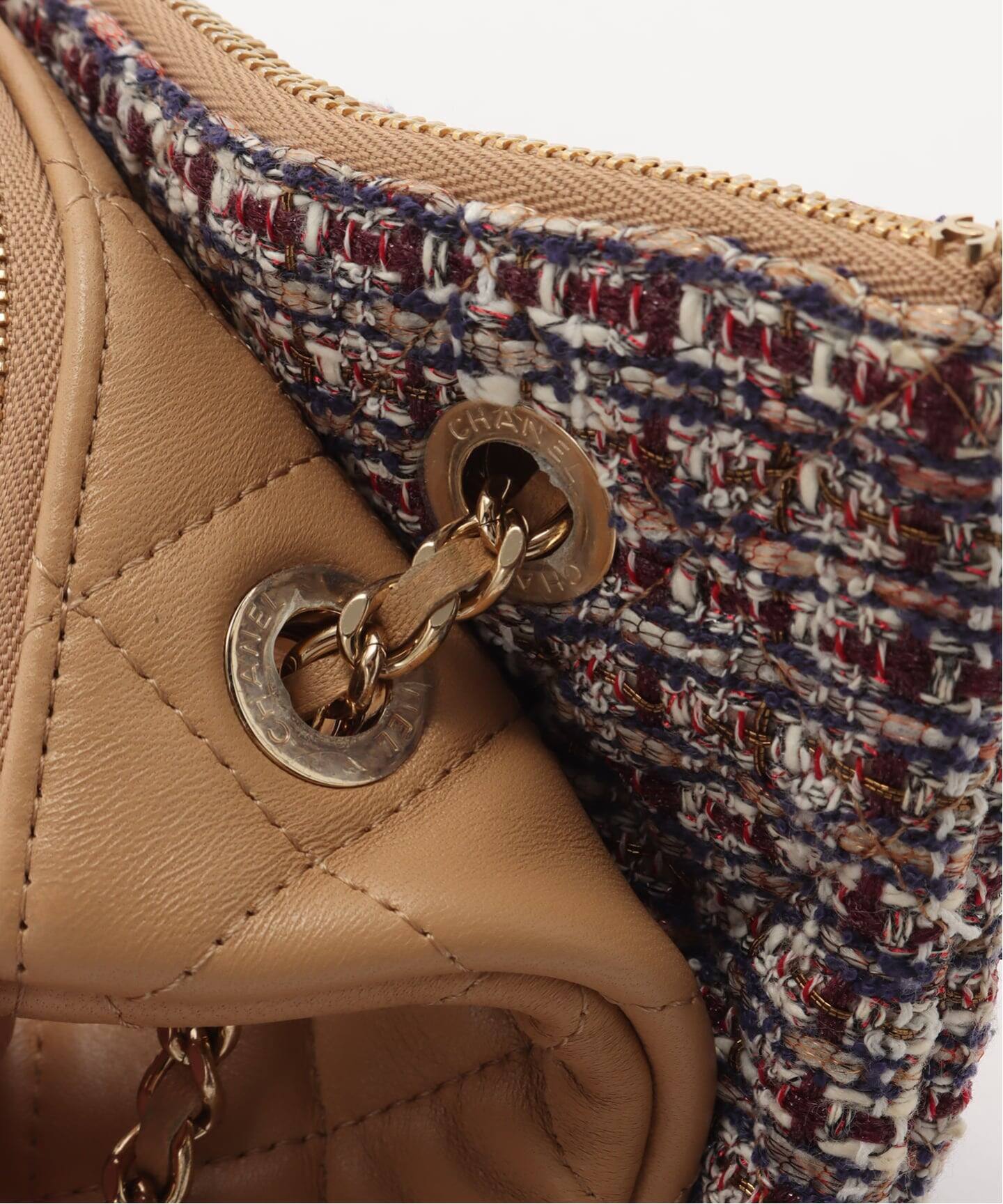 CHANEL/シャネル】 Matelasse チェーンウオレット tweed（ショルダー