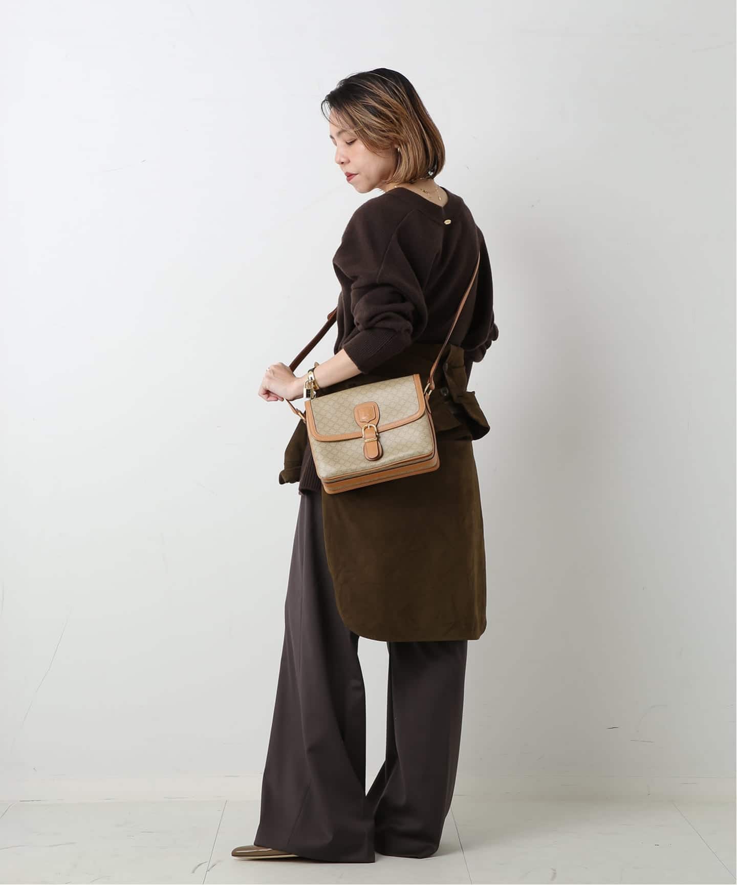 VINTAGE CELINE/セリーヌ】ショルダーバッグ macadam（ショルダー