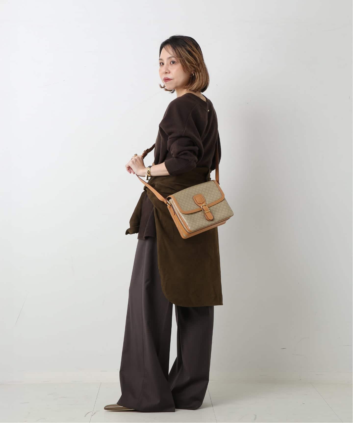 VINTAGE CELINE/セリーヌ】ショルダーバッグ macadam（ショルダー