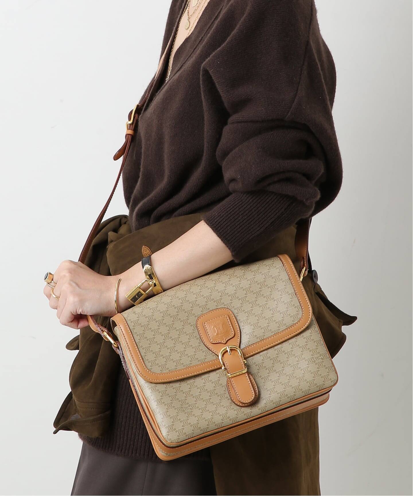 VINTAGE CELINE/セリーヌ】ショルダーバッグ macadam（ショルダー 