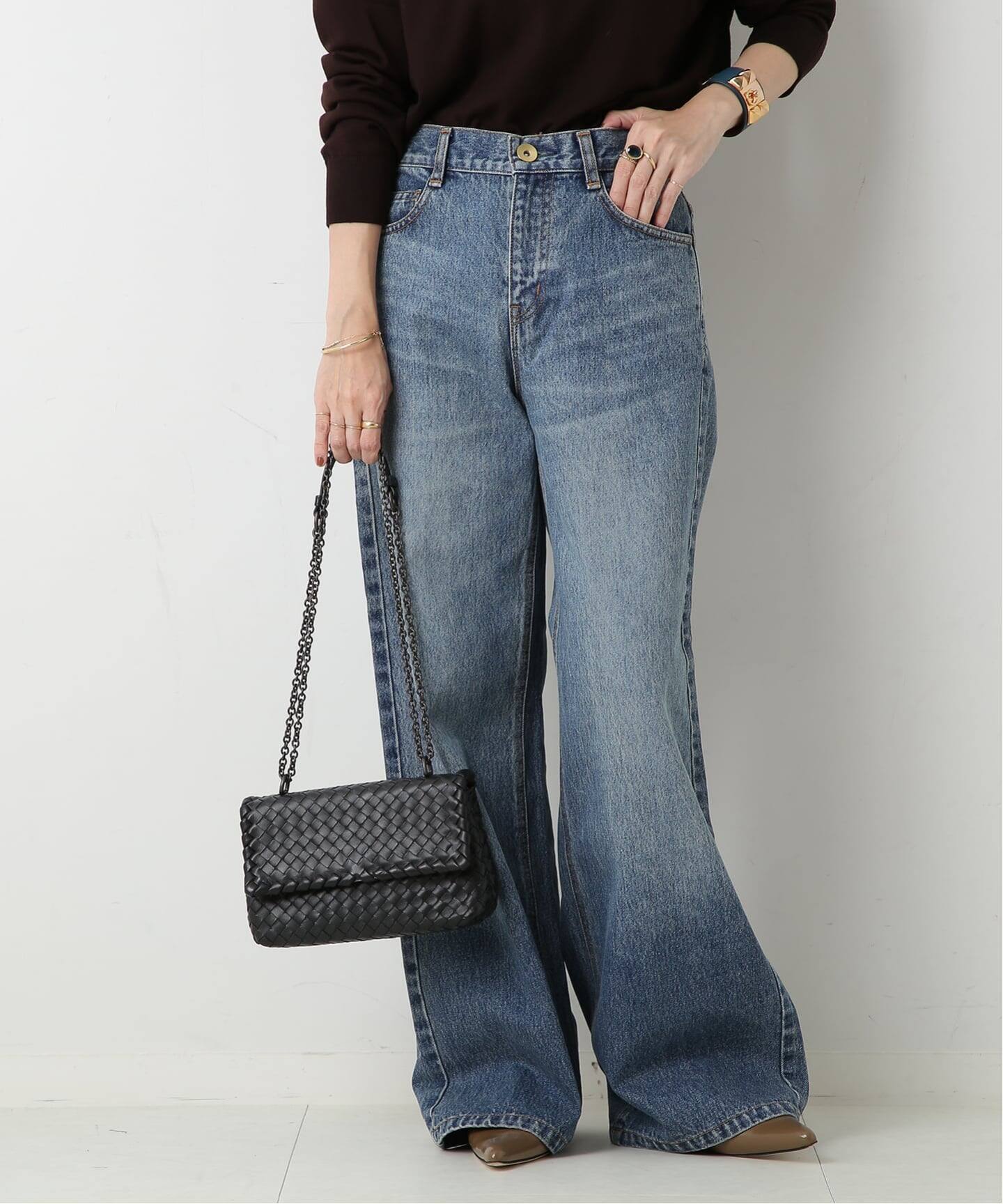 【美品 】BOTTEGAVENETA ボッテガヴェネタチェーンショルダーバッグ VINTAGE BOTTEGA VENETA/ボッテガ ヴェネタ】チェーンショルダーバッグ