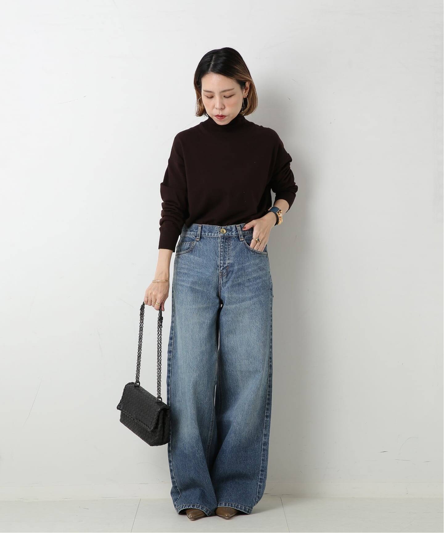 【美品 】BOTTEGAVENETA ボッテガヴェネタチェーンショルダーバッグ VINTAGE BOTTEGA VENETA/ボッテガ ヴェネタ】チェーンショルダーバッグ