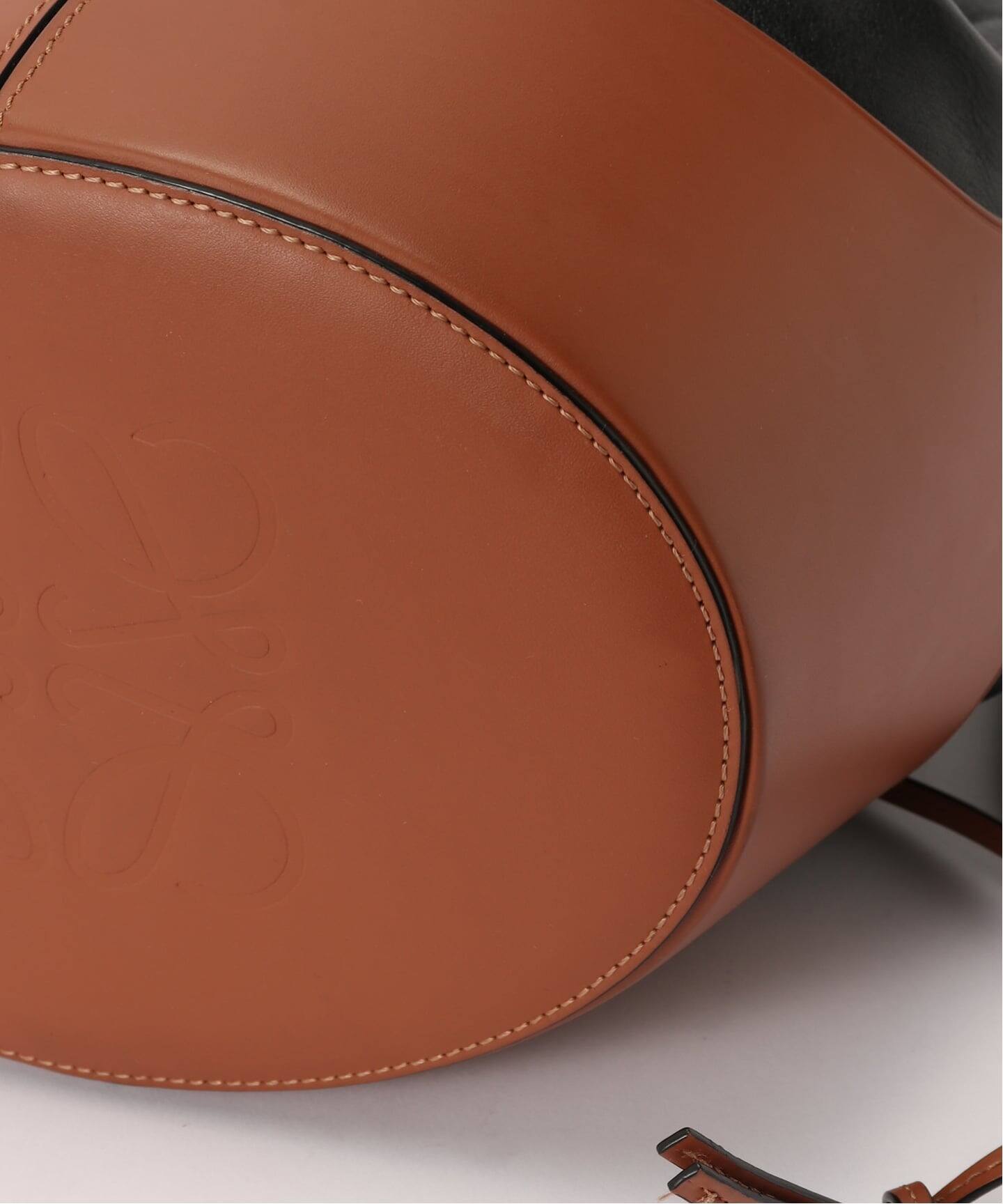 【美品】  LOEWE / ロエベ | Balloon bag / レザー バルーン ショルダーバッグ | ブラウン | レディース LOEWE（ロエベ） かごバッグ BALLOON SMALL バルーン スモール 326.20