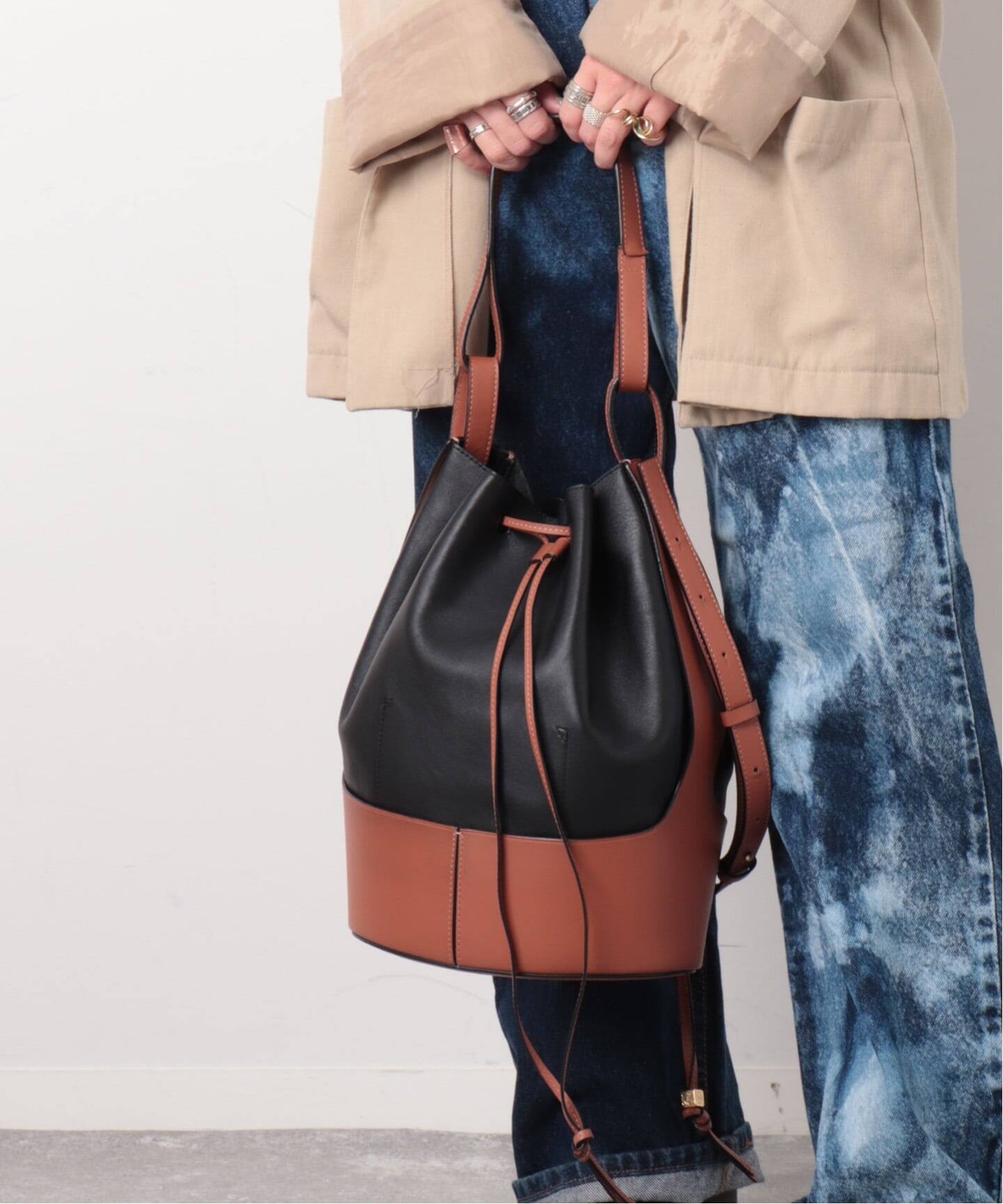 定番 人気 ロエベ Loewe バルーンバック ワンショル ヴィンテージ 
