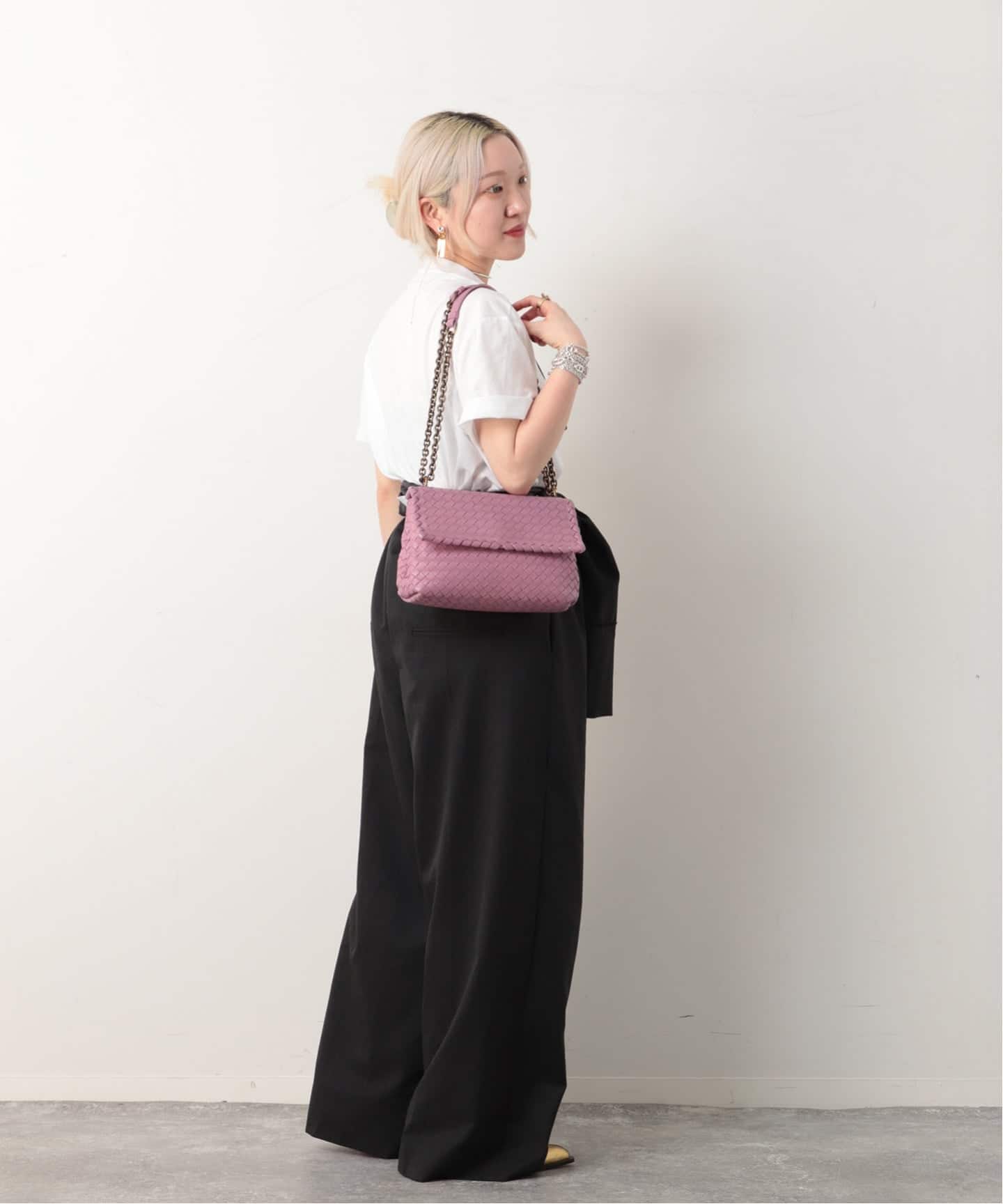 VINTAGE BOTTEGA VENETA/ボッテガ ヴェネタ】 Intrecciato shoulder