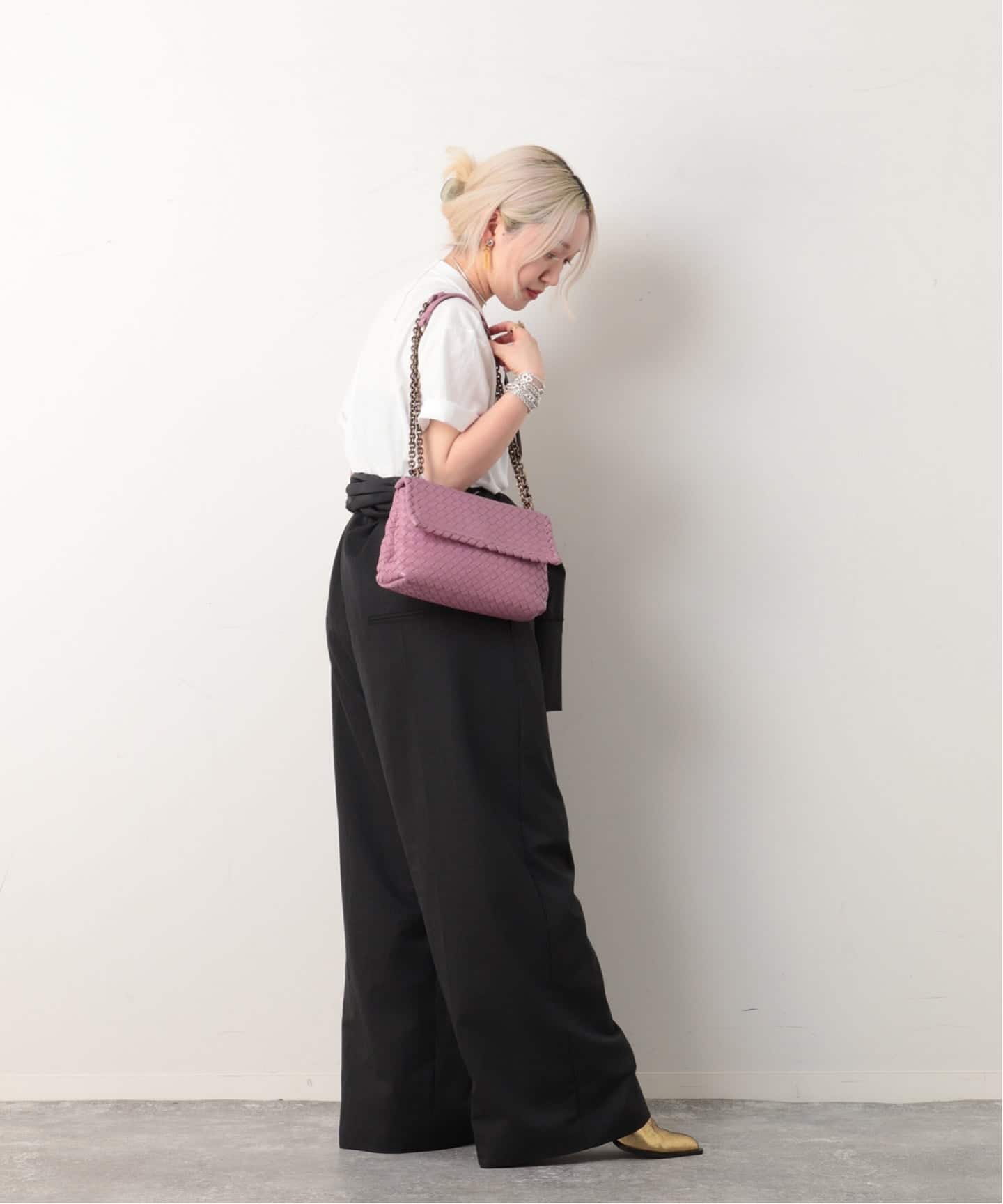VINTAGE BOTTEGA VENETA/ボッテガ ヴェネタ】 Intrecciato shoulder