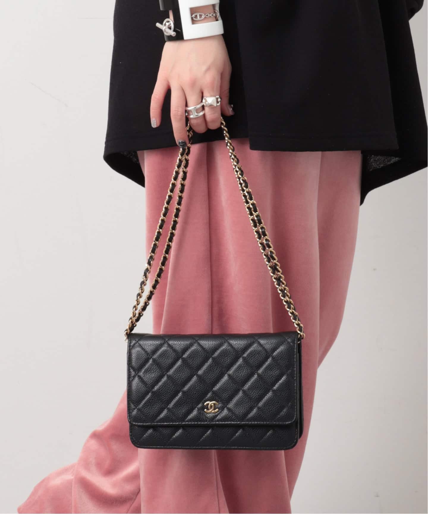 CHANEL/シャネル】Matelasse chain wallet 19（ショルダーバッグ