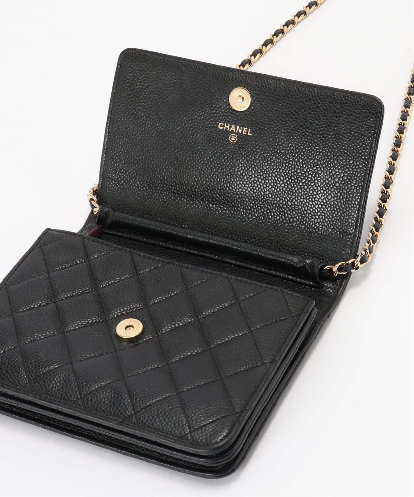 CHANEL/シャネル】Matelasse chain wallet 17（ショルダーバッグ