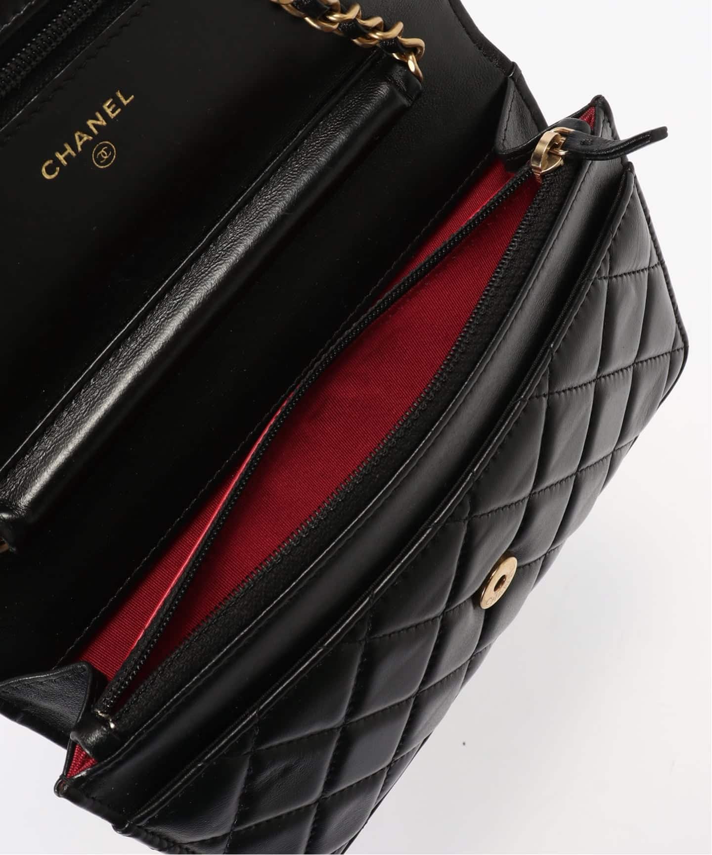 CHANEL/シャネル】Matelasse chain frame wallet 19（ショルダーバッグ