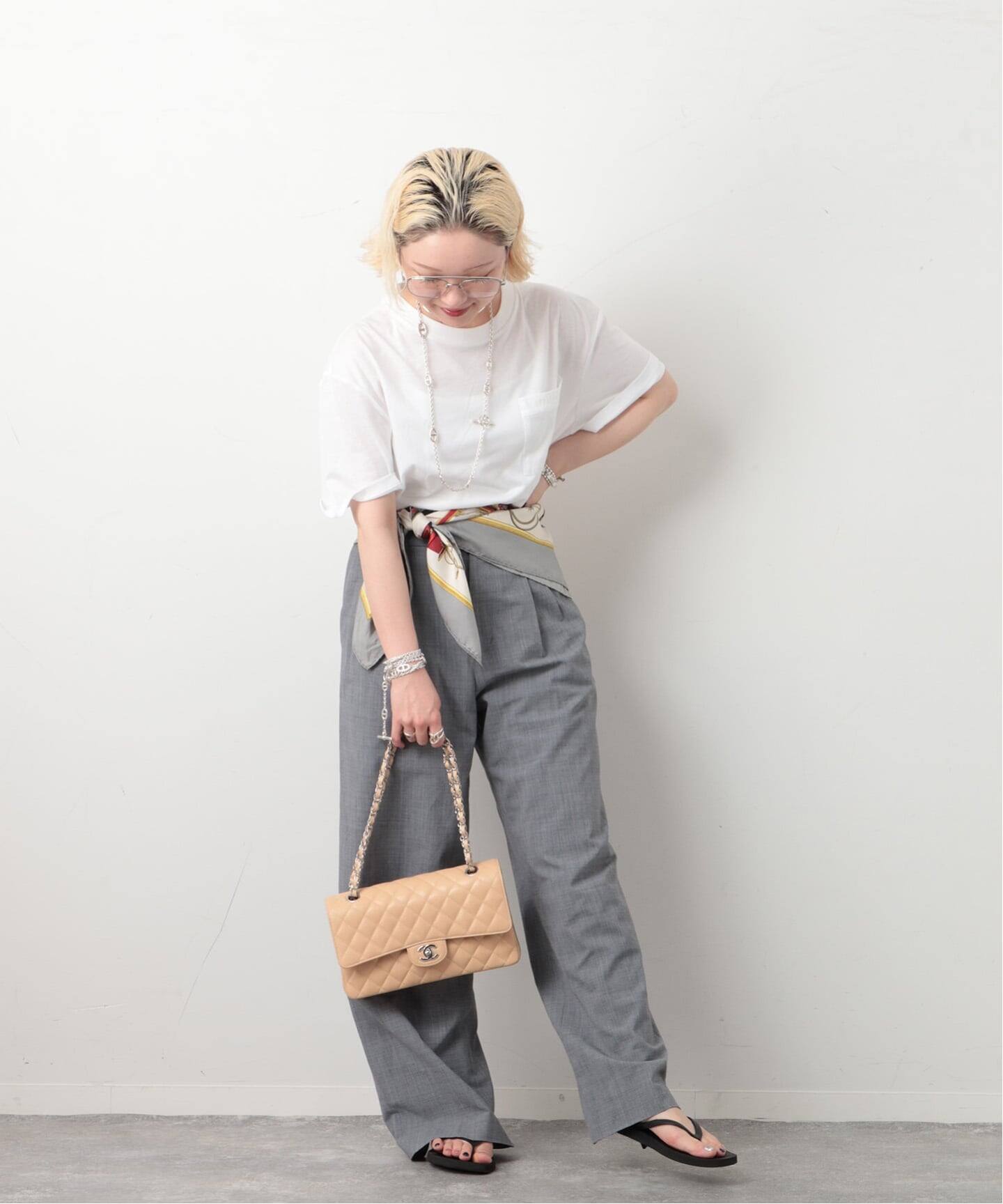 CHANELシャネル☆ブラウン ベージュ ミュール&保管袋・カード CHANELシャネル☆ブラウン ベージュ ミュール&保管袋・カード CHANEL