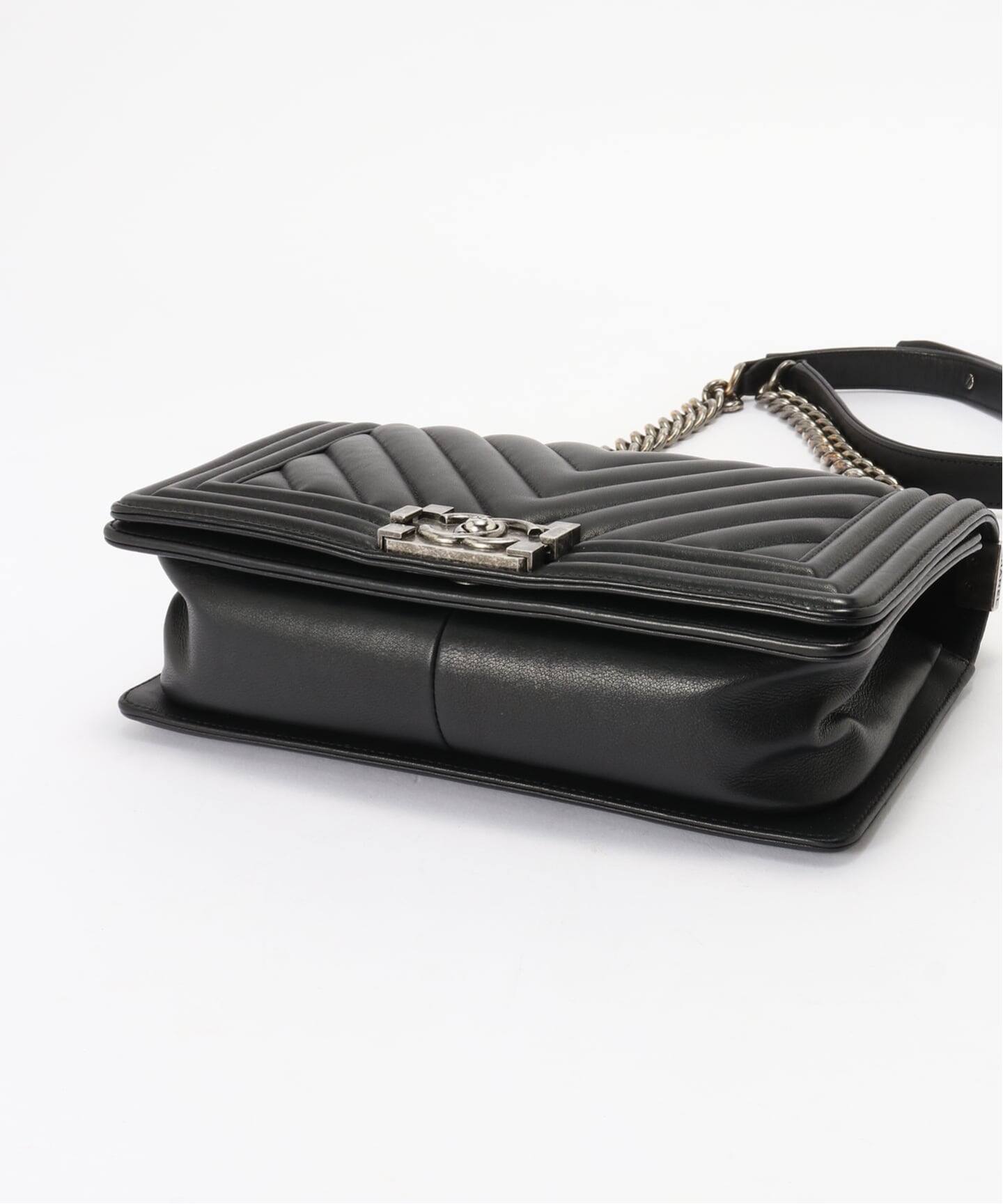 CHANEL/シャネル】Boy chanel shoulder bag 25 v stitch（ショルダー