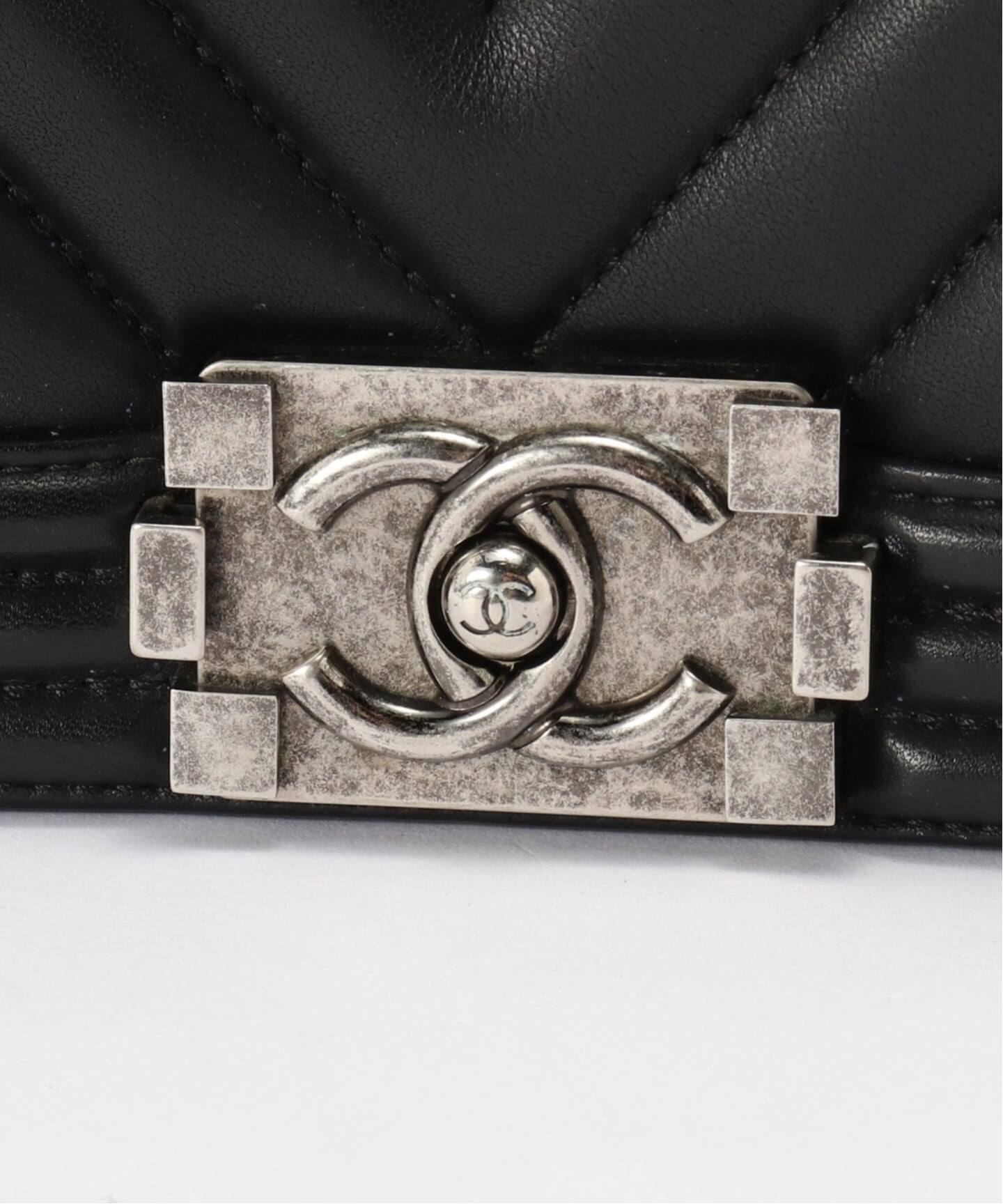 CHANEL/シャネル】Boy chanel shoulder bag 25 v stitch（ショルダー