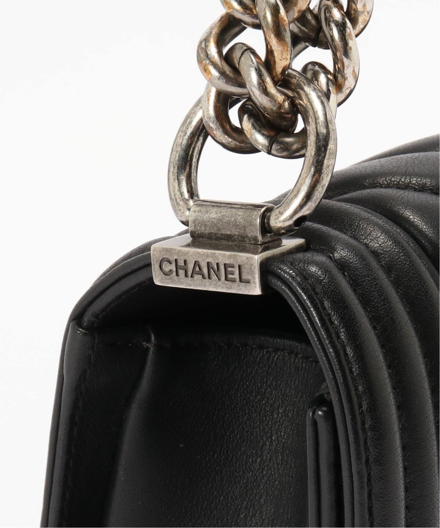 CHANEL/シャネル】Boy chanel shoulder bag 25 v stitch（ショルダー