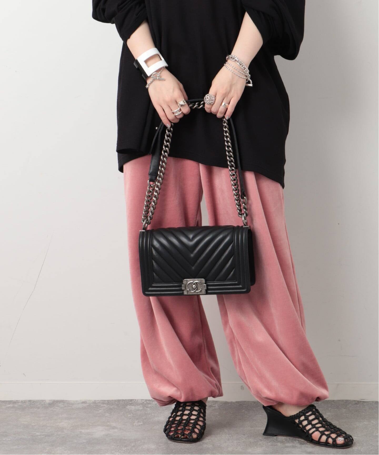 CHANEL/シャネル】Boy chanel shoulder bag 25 v stitch（ショルダー