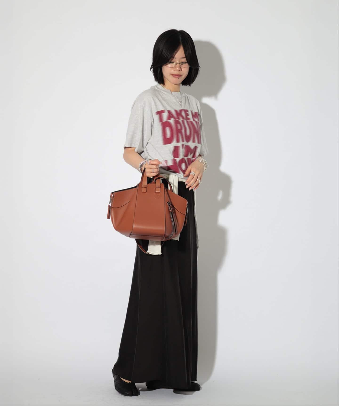 LOEWE ロエベ トートバッグ ナイロン レザー ブラウン 肩掛け ハンド VINTAGE LOEWE/ロエベ】Hammock shoulder（ショルダーバッグ