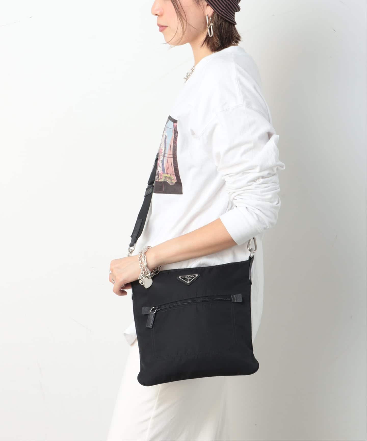 PRADA/プラダ】shoulder zip nylon（ショルダーバッグ）｜ENSEMBLE