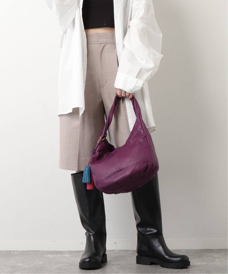 VINTAGE LOEWE/ロエベ】 Viento one shoulder tassel charm 