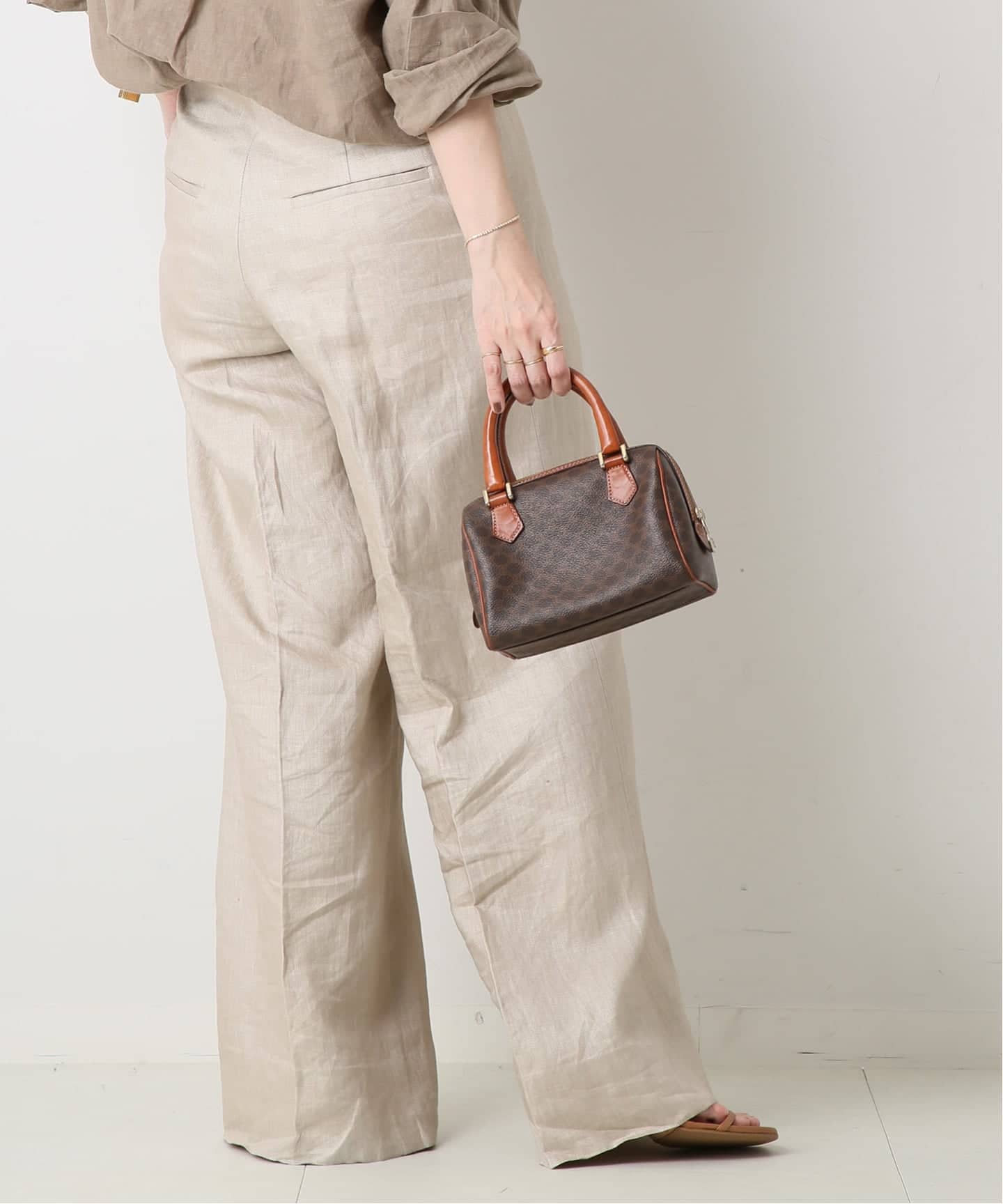 VINTAGE CELINE/セリーヌ】ミニボストンバッグ macadam(ボストン VINTAGE CELINE/セリーヌ】ミニボストンバッグ macadam(ボストン