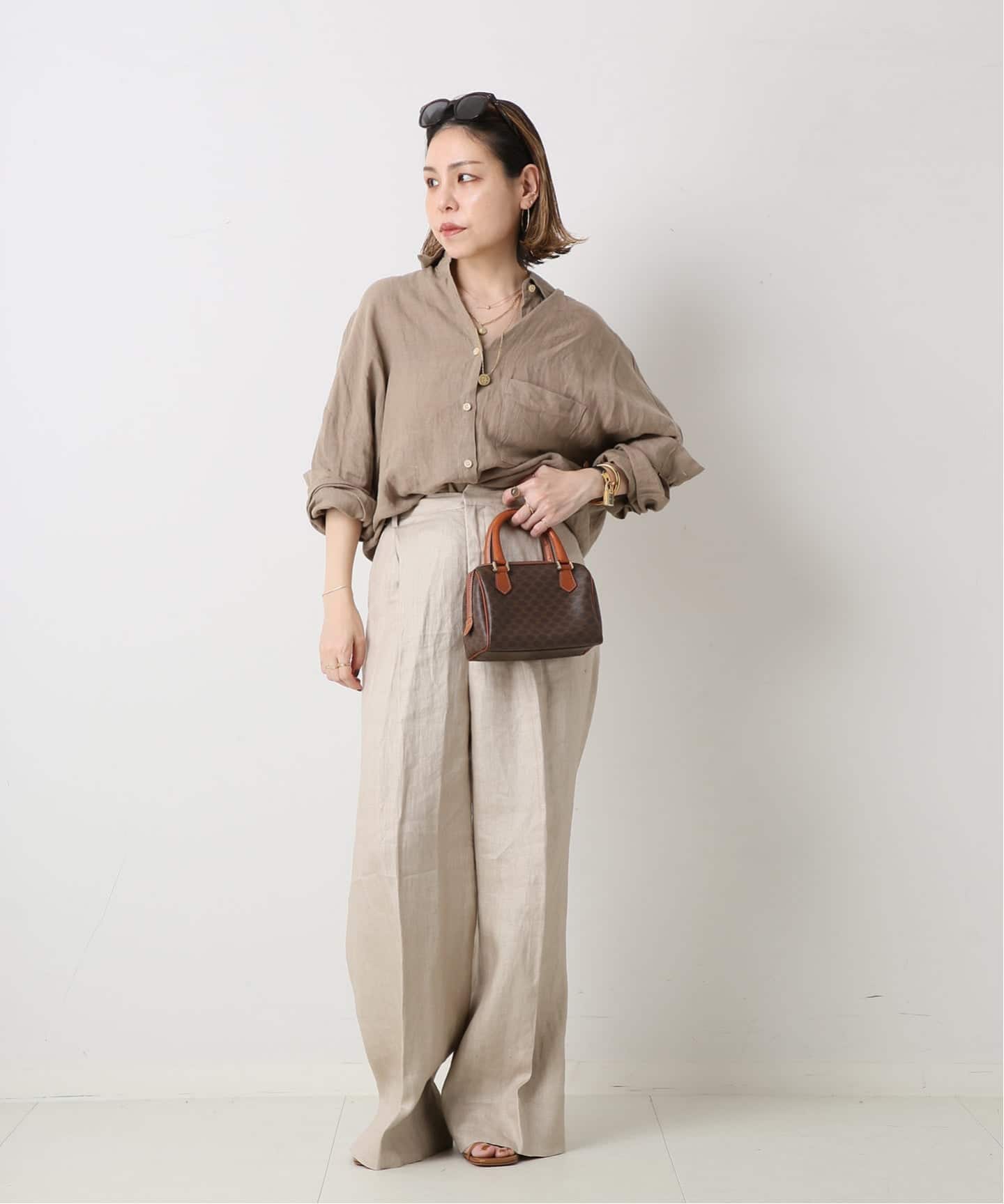 VINTAGE CELINE/セリーヌ】ミニボストンバッグ macadam（ボストン