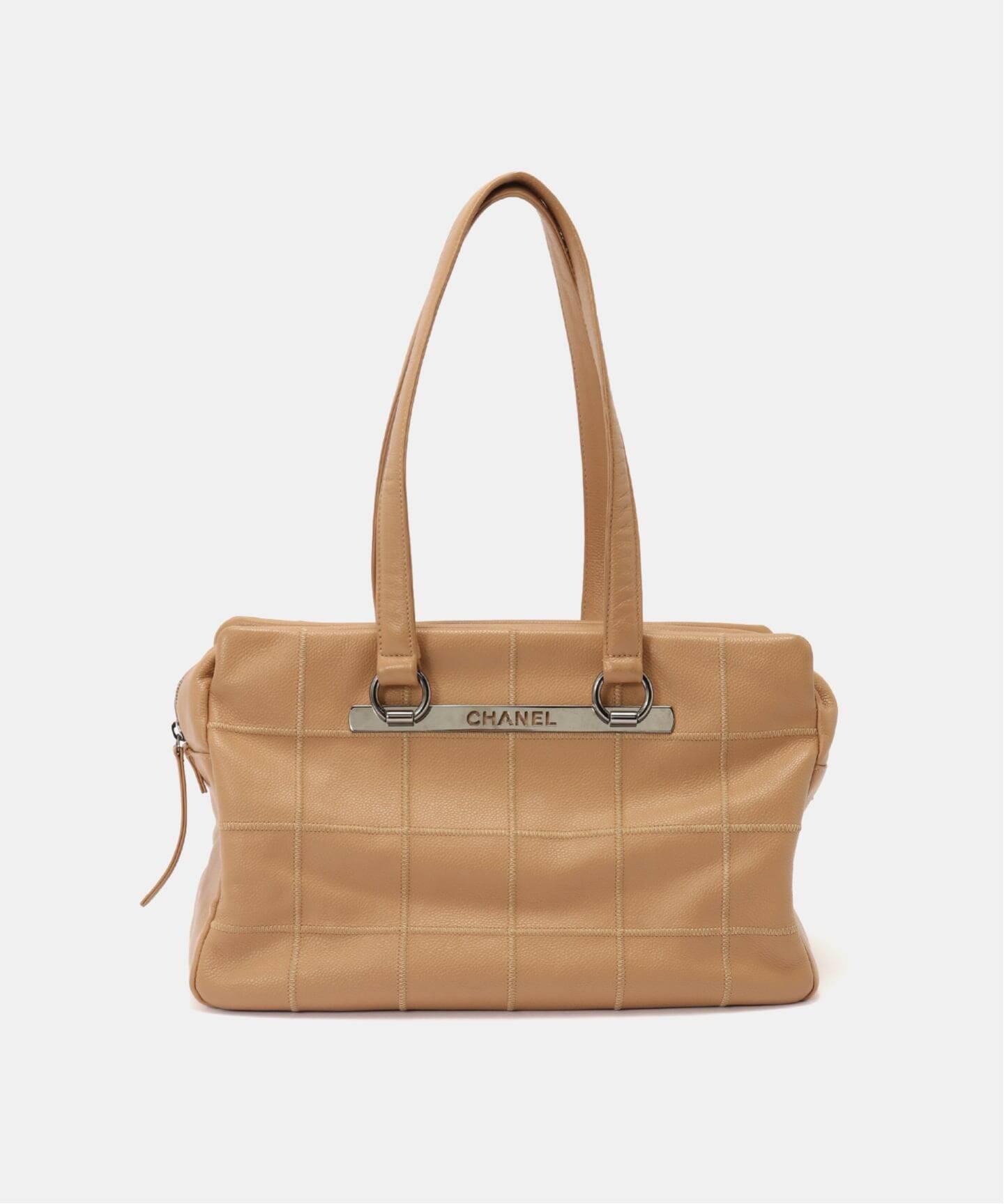 VINTAGE CHANEL/シャネル】 Choco bar ボストンバッグ large（ボストン