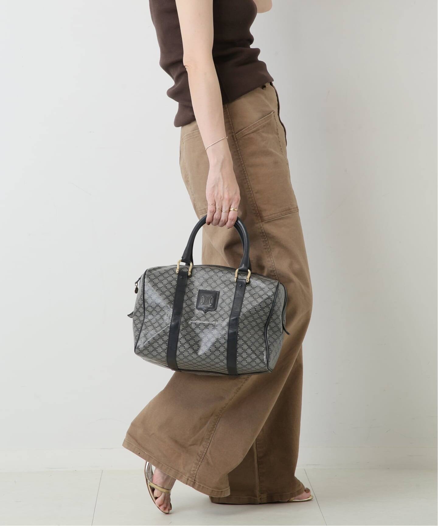 VINTAGE CELINE/セリーヌ】macadam ボストンバッグ（ボストンバッグ