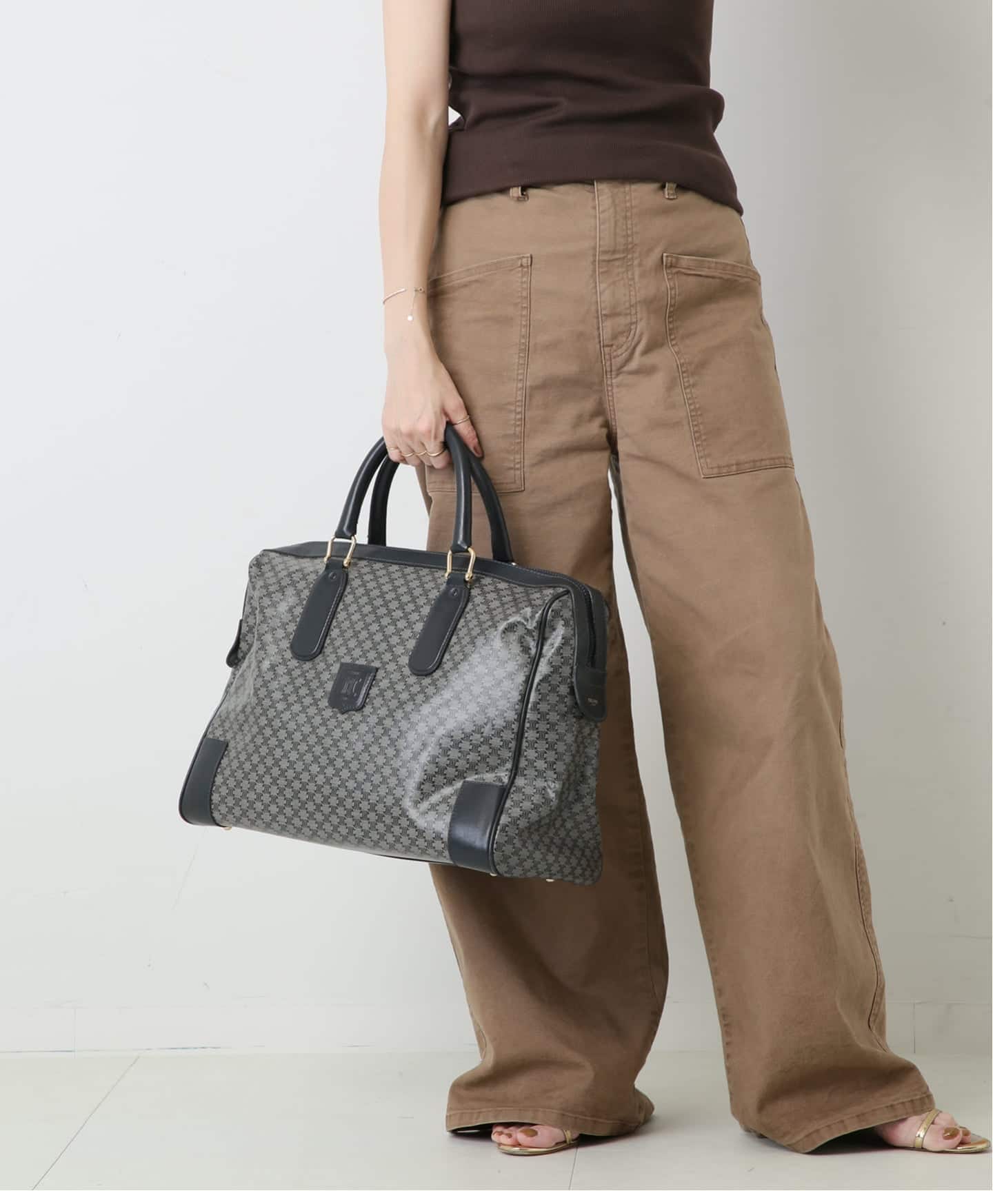 VINTAGE CELINE/セリーヌ】macadam ボストンバッグ（ボストンバッグ