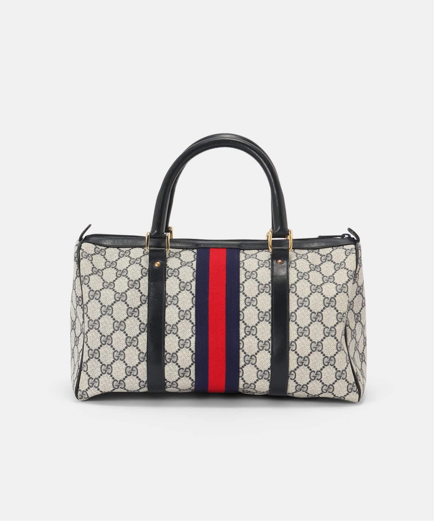 VINTAGE GUCCI/グッチ】ボストンバッグ gg web（ボストンバッグ