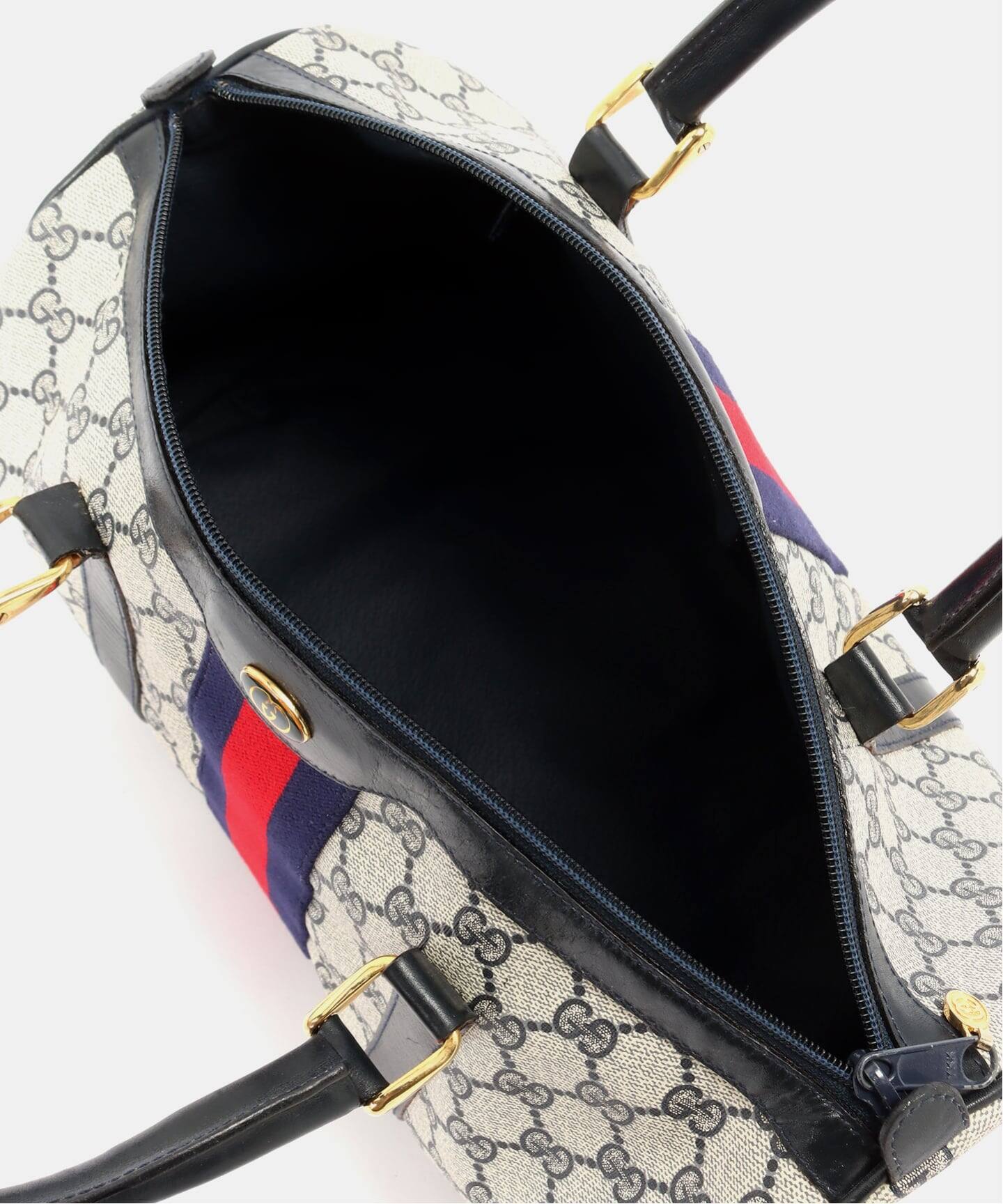 VINTAGE GUCCI/グッチ】ボストンバッグ gg web（ボストンバッグ