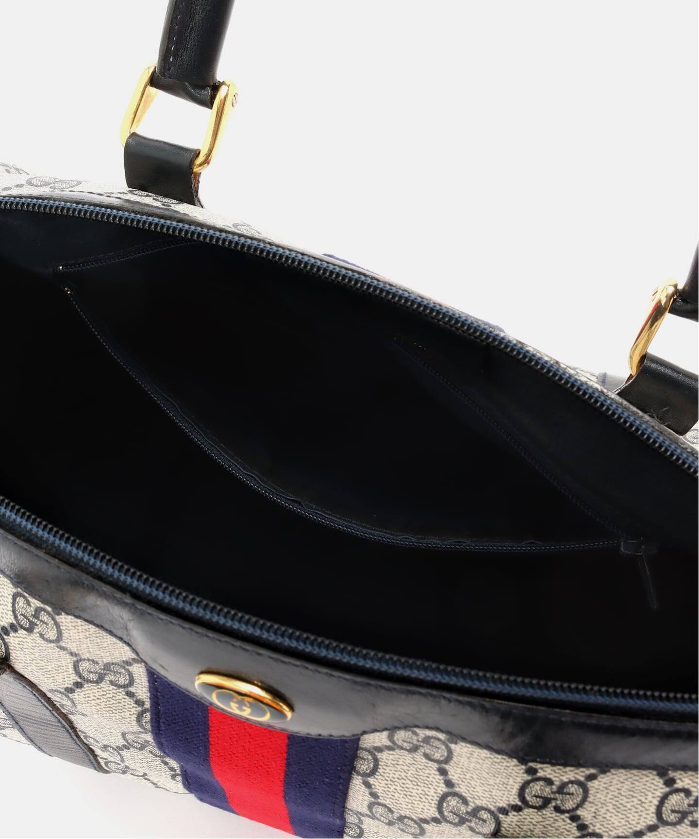 VINTAGE GUCCI/グッチ】ボストンバッグ gg web（ボストンバッグ