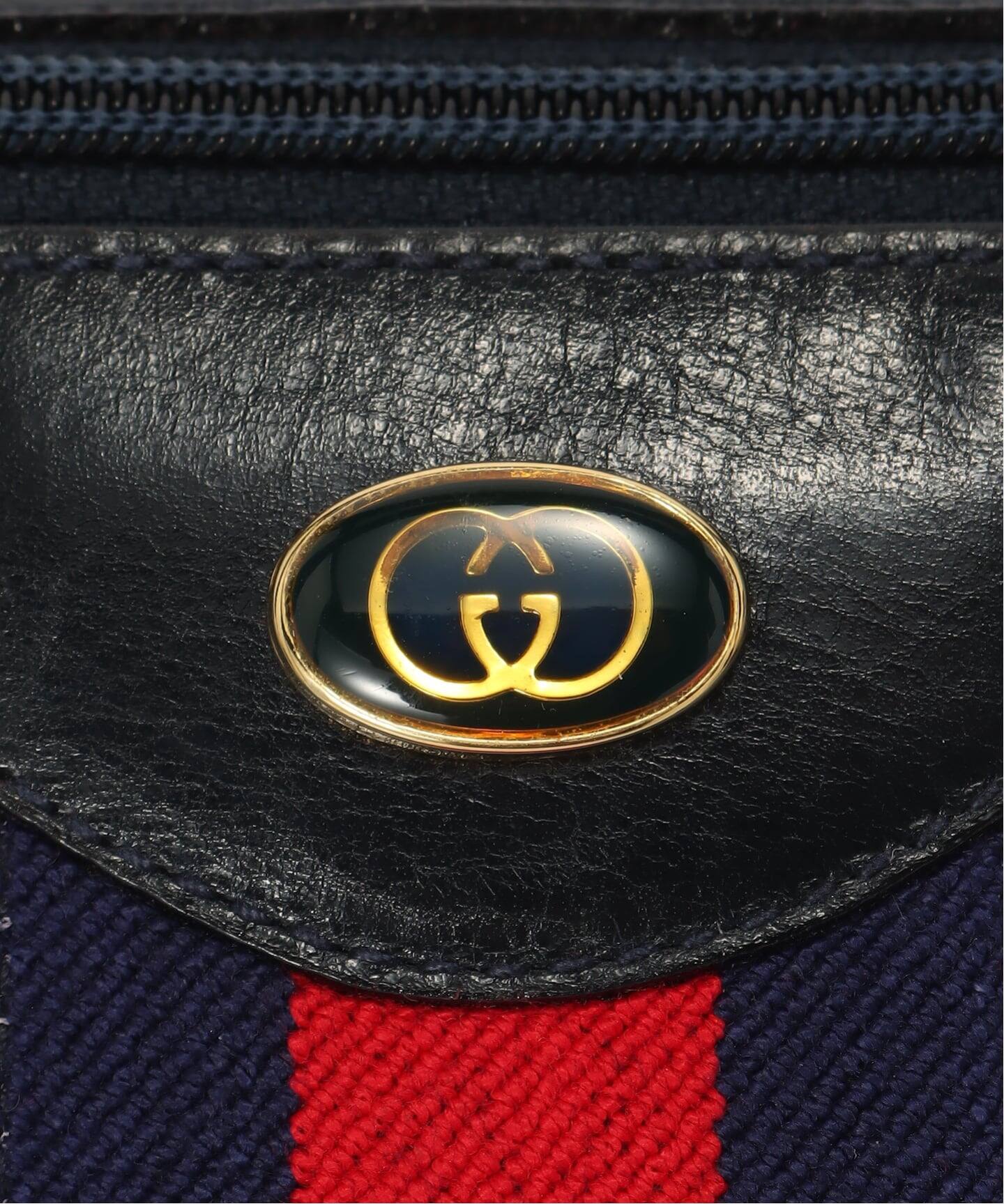 VINTAGE GUCCI/グッチ】ボストンバッグ gg web（ボストンバッグ