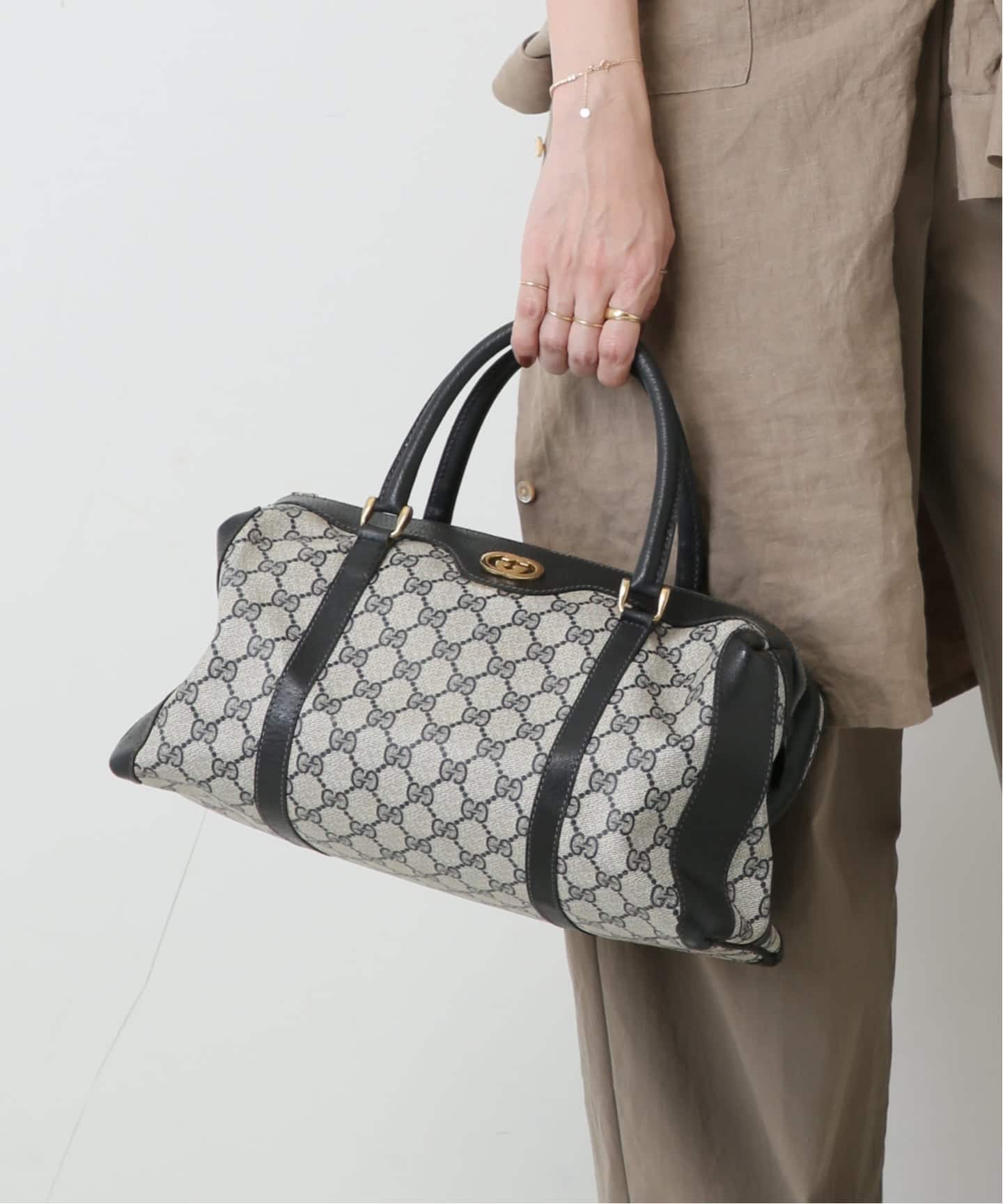 VINTAGE GUCCI/グッチ】ボストンバッグ gg（ボストンバッグ
