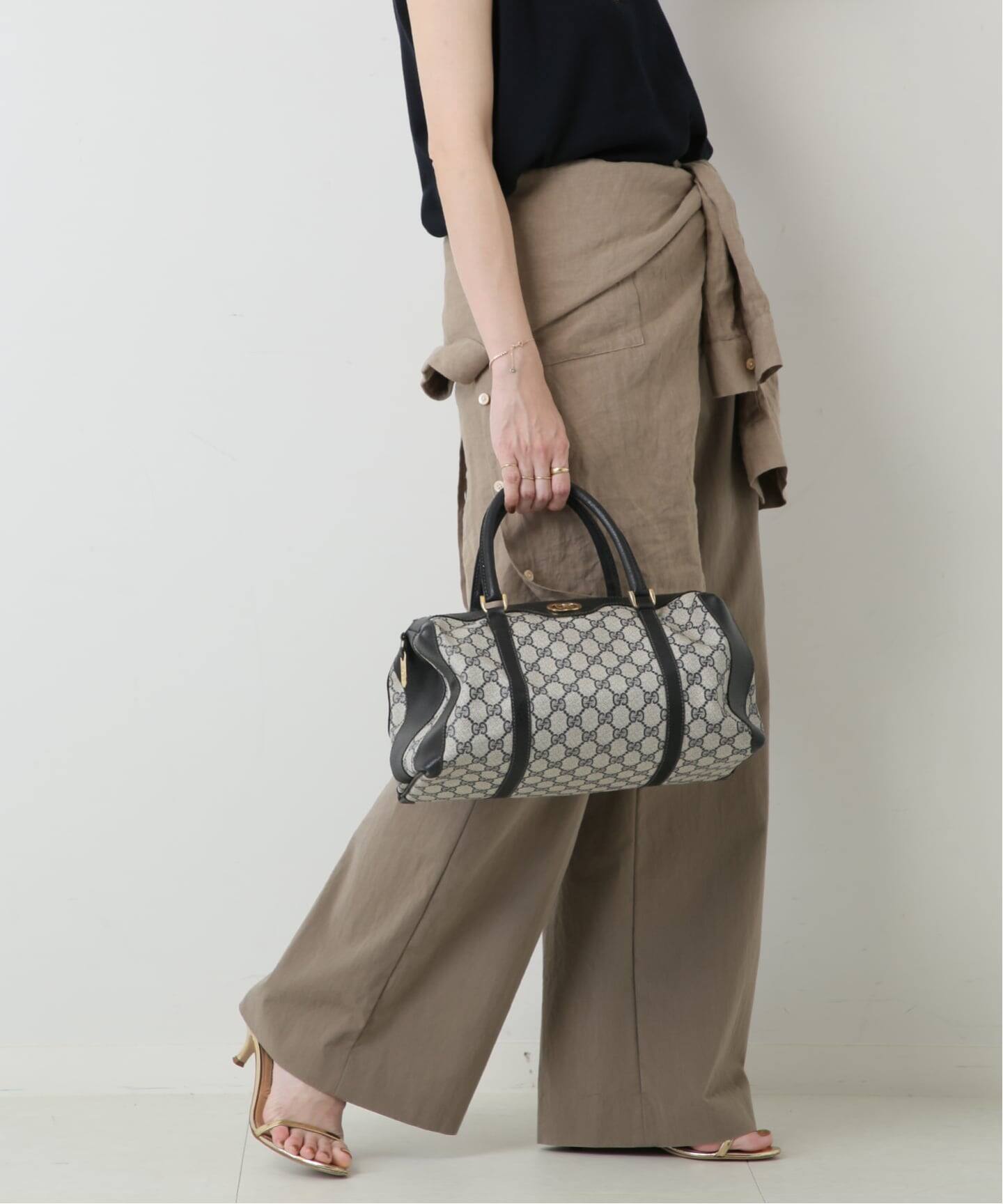 VINTAGE GUCCI/グッチ】ボストンバッグ gg（ボストンバッグ 