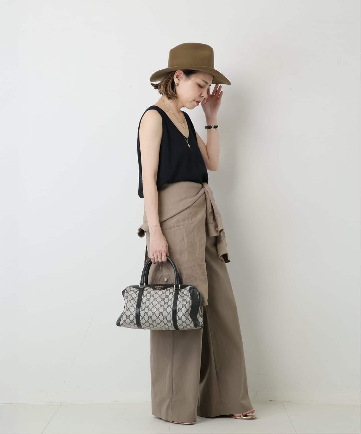 VINTAGE GUCCI/グッチ】ボストンバッグ gg（ボストンバッグ