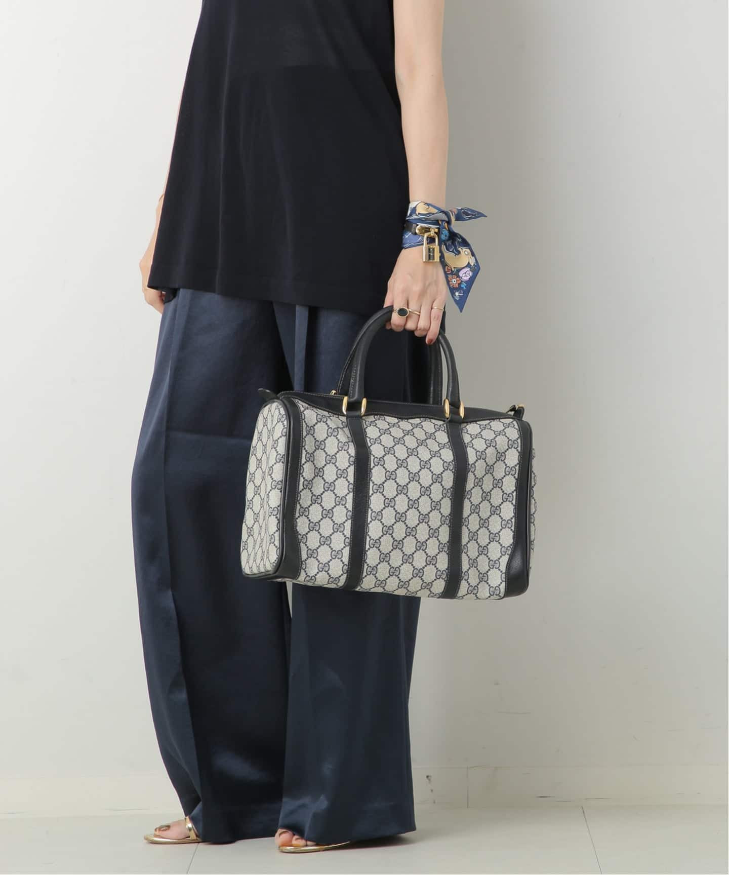 VINTAGE GUCCI/グッチ】ボストンバッグ gg（ボストンバッグ