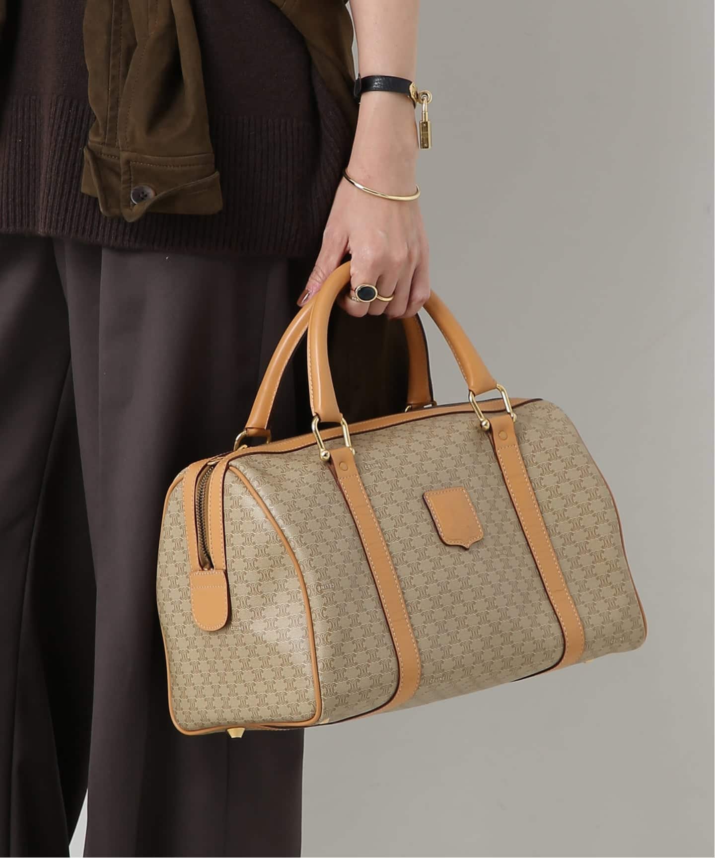 VINTAGE CELINE/セリーヌ】ボストンバッグ 30 macadam（ボストンバッグ