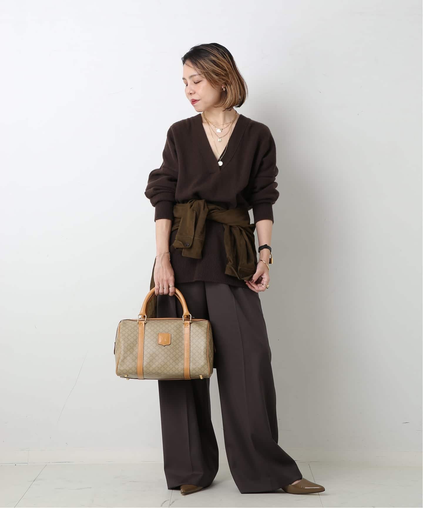 VINTAGE CELINE/セリーヌ】ボストンバッグ 30 macadam（ボストンバッグ