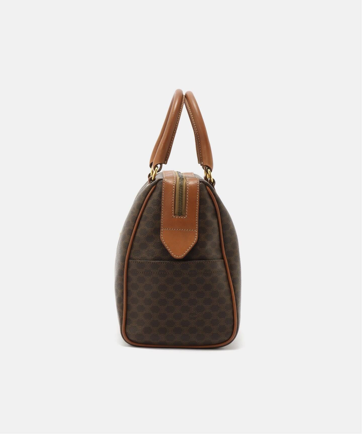 CELINE ブラウン ボストンバッグ CELINE/セリーヌ】ボストンバッグ 30 macadam（ボストンバッグ