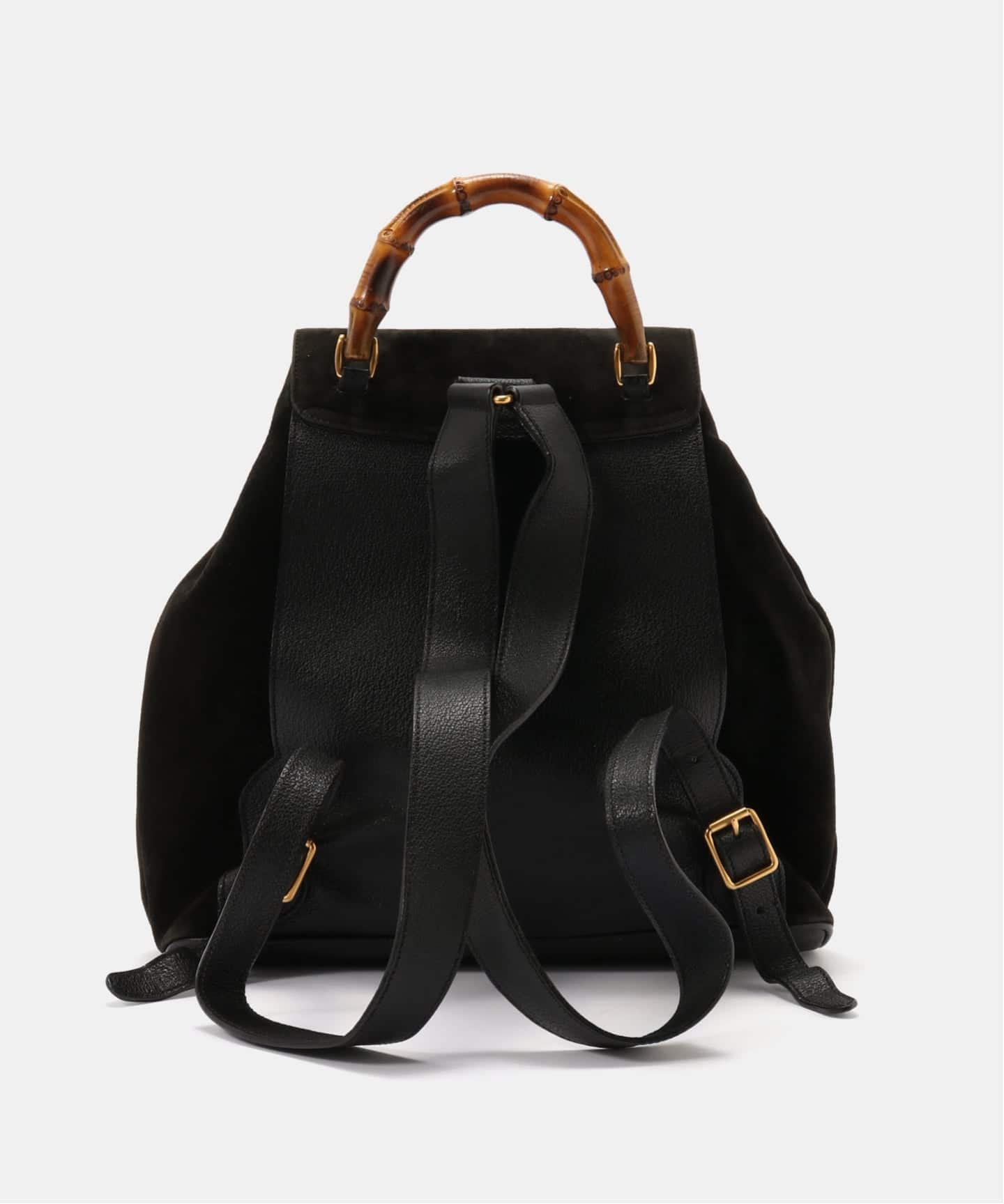 VINTAGE GUCCI/グッチ】Bamboo backpack suede（バックパック